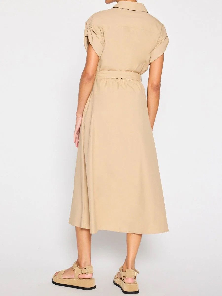 Brochu Walker NWT Brochu Walker Tan Button-Up Fia Dress Size M / US 6-8 / IT 42-44 - 3 Thumbnail