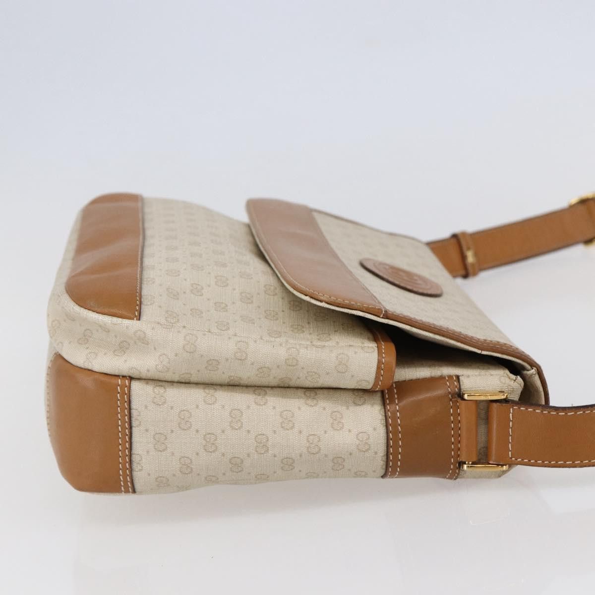 Gucci GUCCI Micro GG Canvas Shoulder Bag Pvc Leather White Size ONE SIZE - 5 Thumbnail