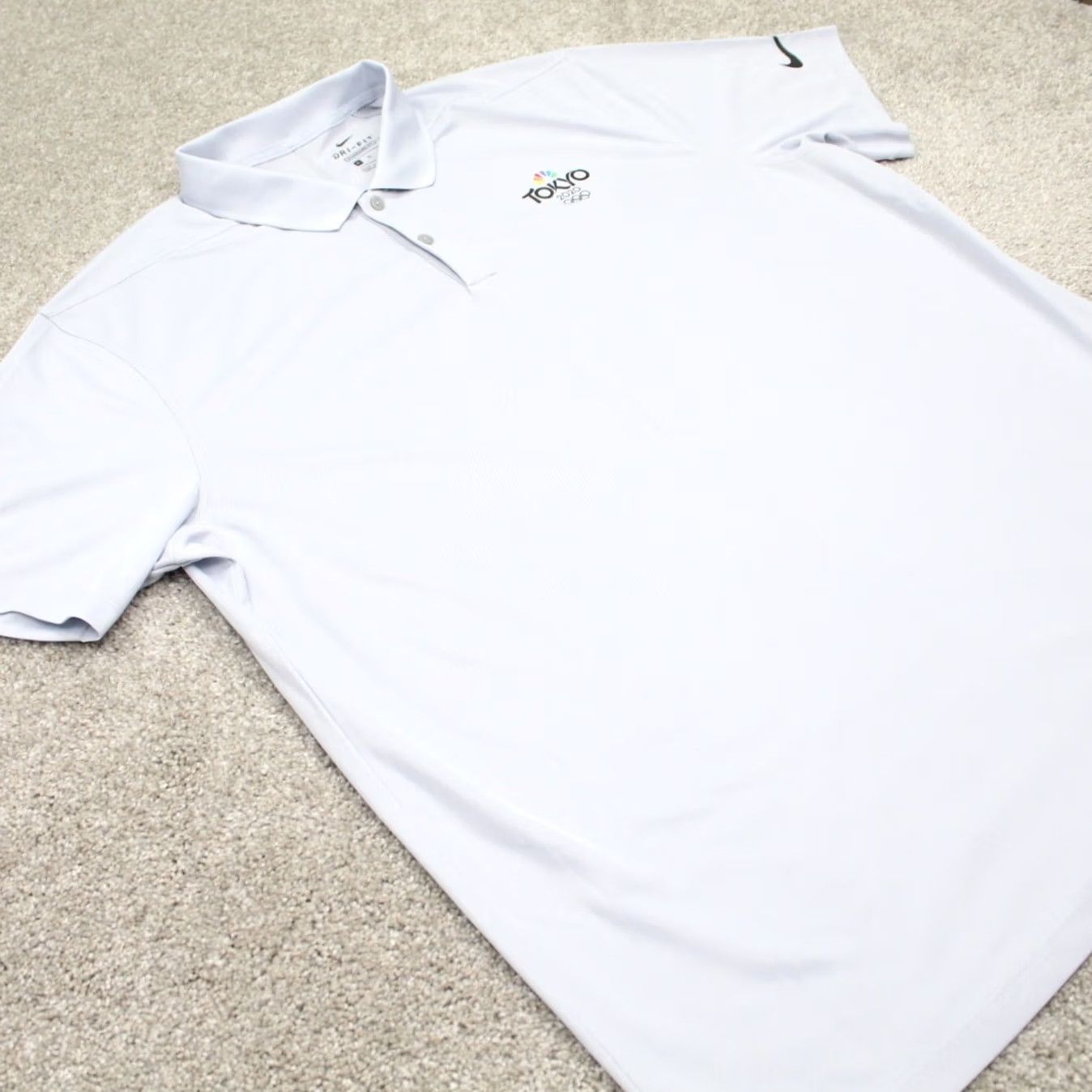 Nike Nike Polo Shirt Mens XL Gray Dri-Fit S/S Tokyo 2020 Olympics Logo Polo Shirt Mens XL Gray Nike Golf Dri-Fit Logo 90s? Size US XL / EU 56 / 4 - 6 Thumbnail