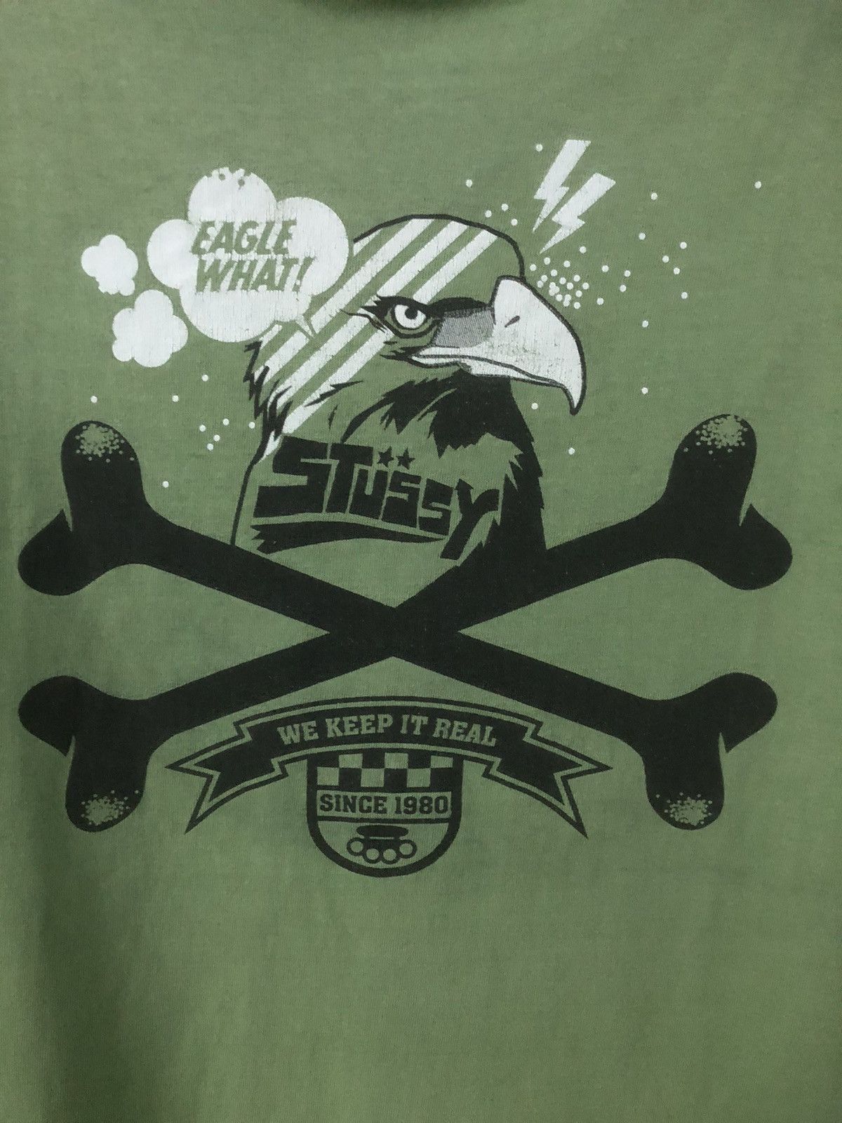 Stussy × Vintage Vintage Stussy Eagle Distressed Tee Size US M / EU 48-50 / 2 - 3 Thumbnail