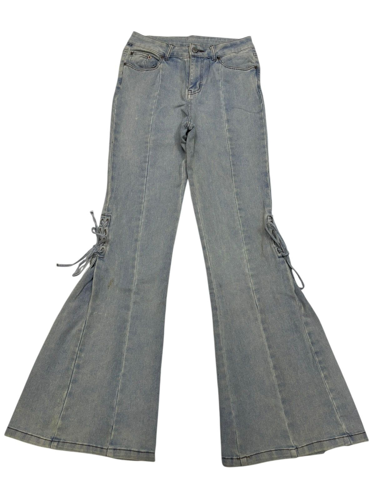 Le Grande Bleu (L.G.B.) 💥FLARE JEANS LACE UP IFSIXWASNINE LGB STYLE JEANS Size US 26 / EU 42 - 2 Thumbnail