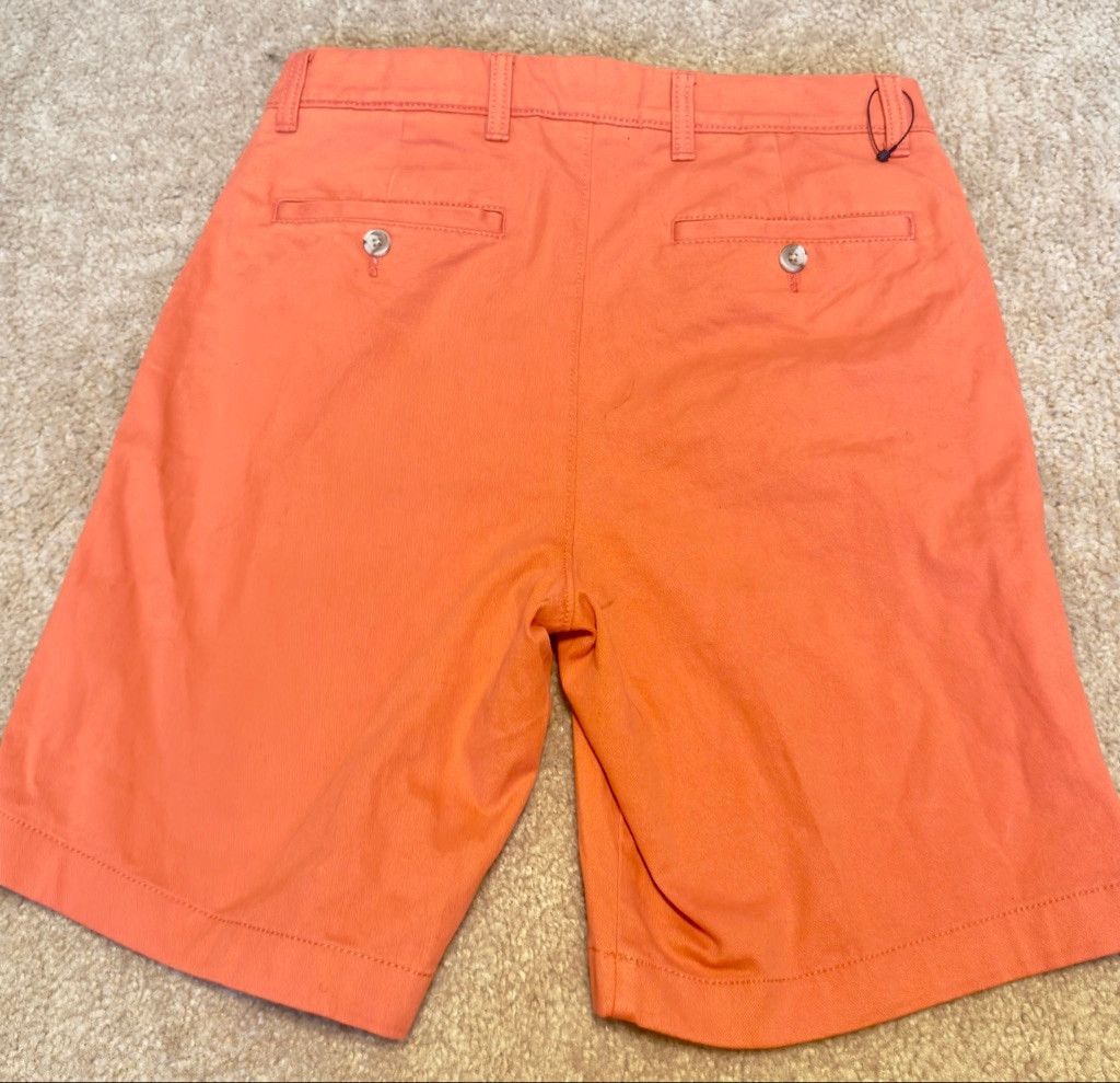 Roundtree & Yorke Men's Tangerine Shorts sz 28 inseam 8.5in Size US 28 / EU 44 - 4 Thumbnail