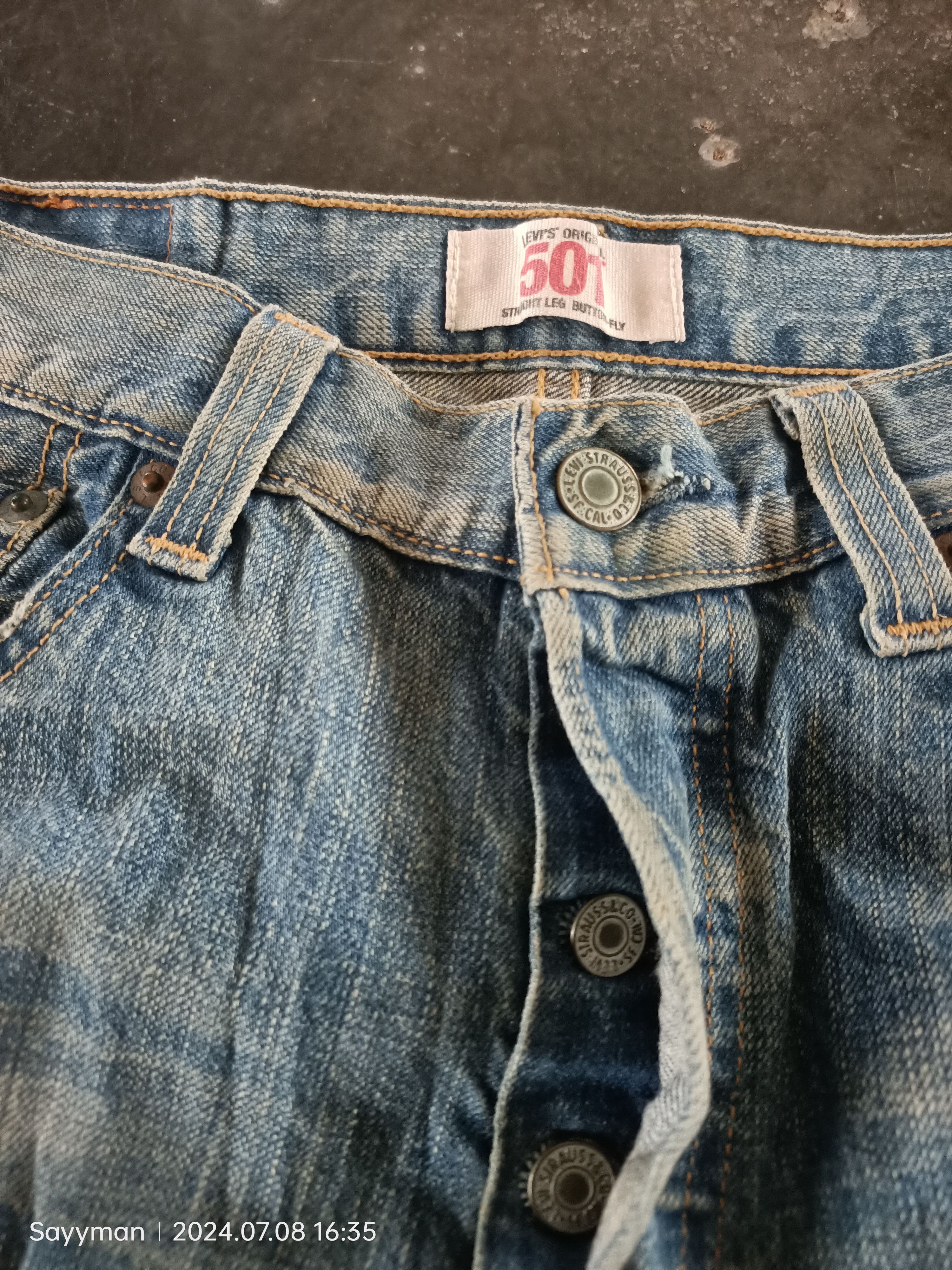 Levi's × Vintage VINTAGE LEVIS 501 DISTRESSED JEANS Size US 30 / EU 46 - 7 Thumbnail