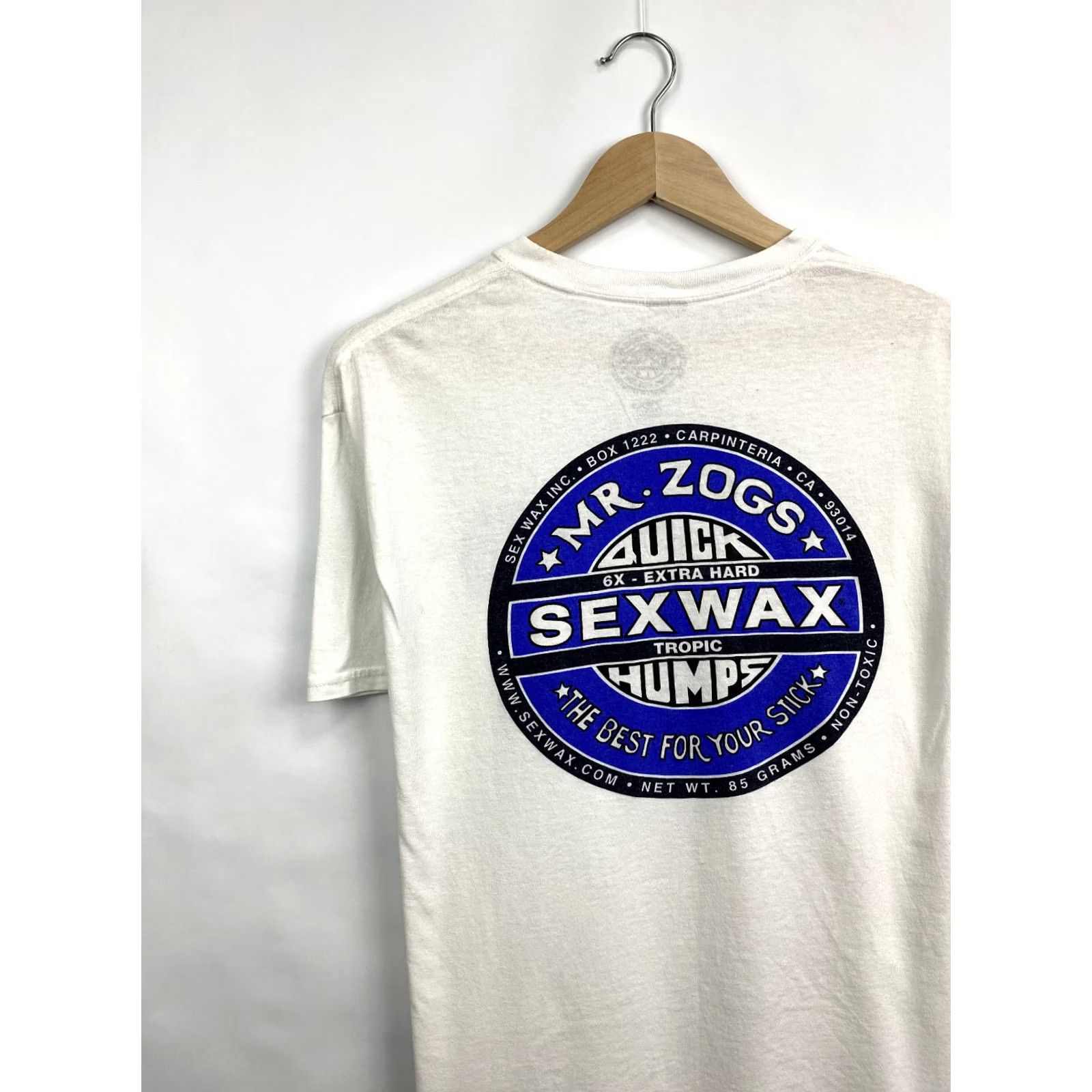 Gildan VINTAGE 90S Mr Zogs SEX WAX Surfboards Skate T Shirt rare L White Mens T-Shirt Size US L / EU 52-54 / 3 - 3 Thumbnail