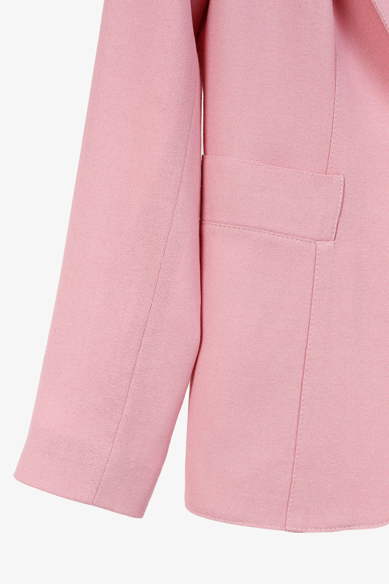 SMYTHE Smythe Duchess Rethink Pink Single-Breasted Wool Blazer Size M / US 6-8 / IT 42-44 - 6 Thumbnail
