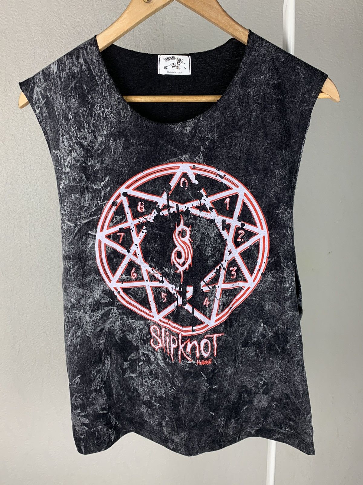 Band Tees Slipknot Tank Top Satanic Rock Pentagram Logo S Size Size S / US 4 / IT 40 - 2 Thumbnail