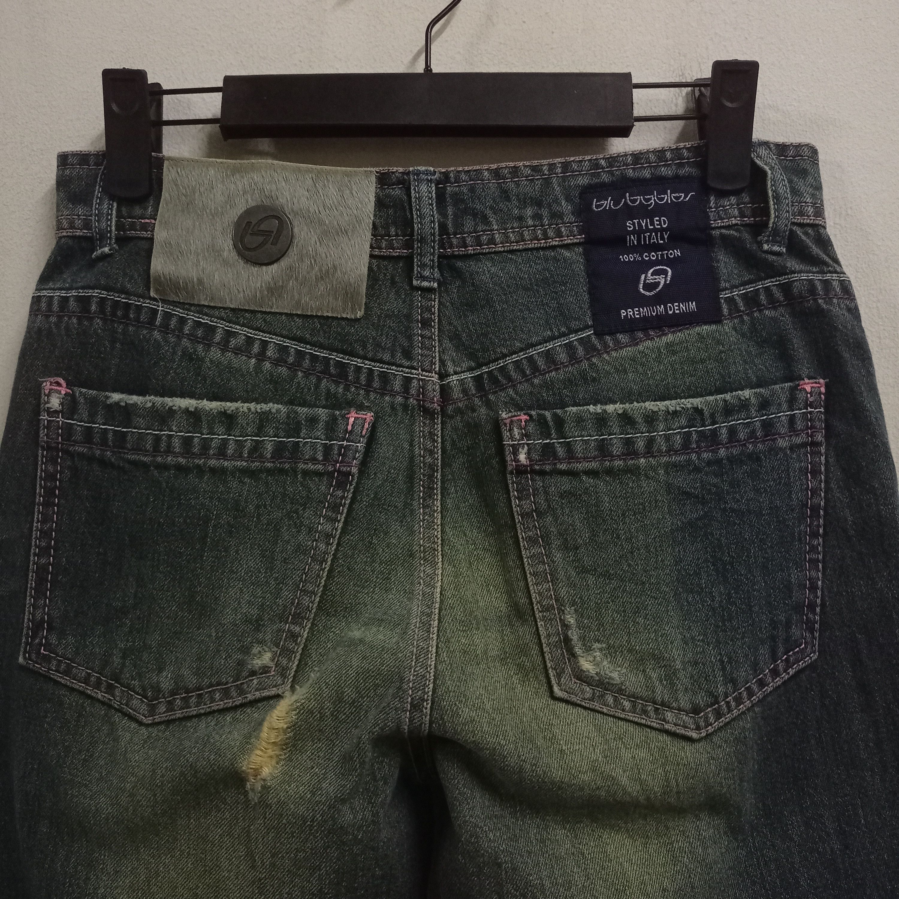 Byblos Vintage Blu Byblos Sick Mud Wash Bootcut Style Jeans Size 28" / US 6 / IT 42 - 7 Thumbnail