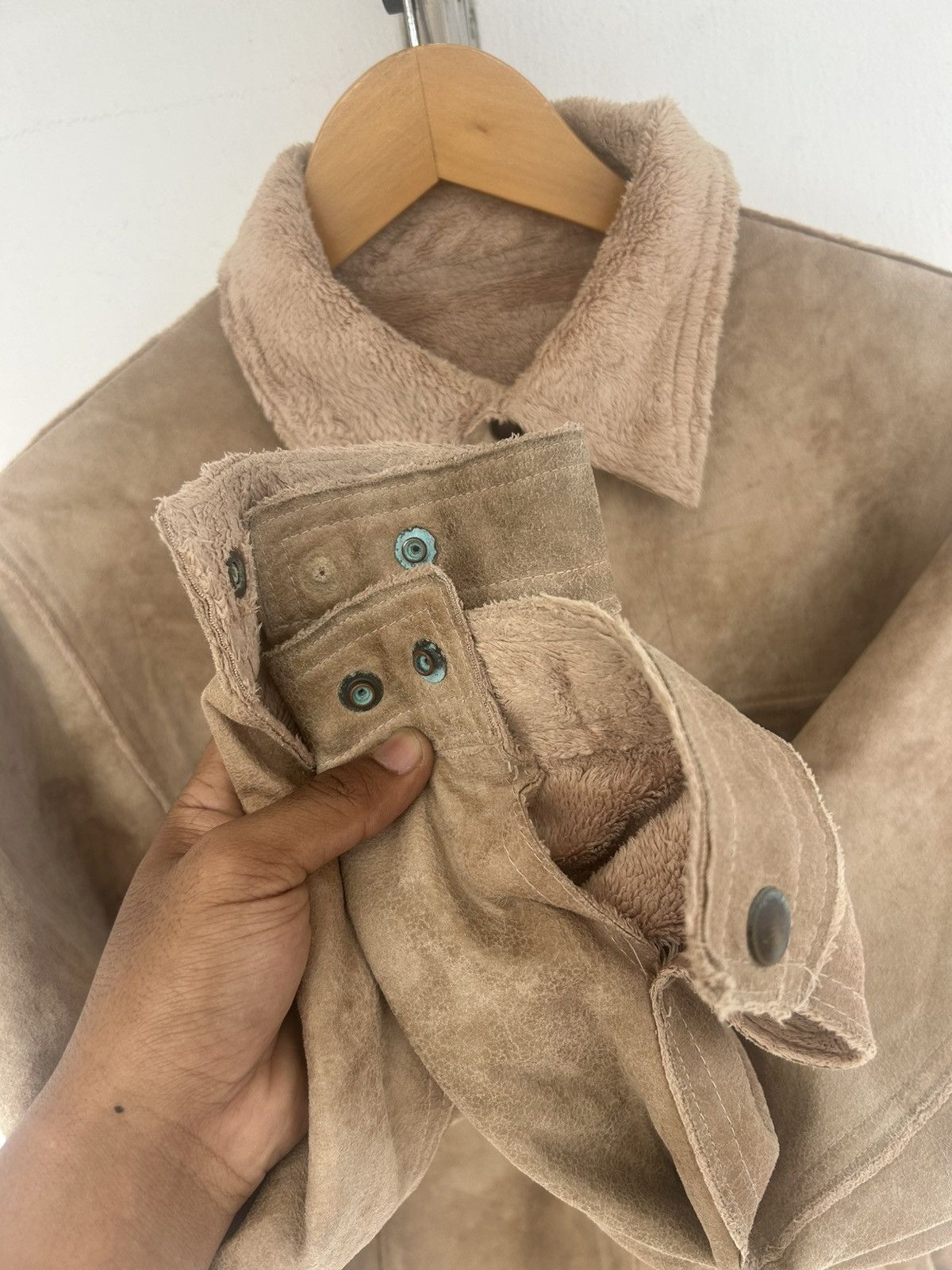 Tete Homme Tete Homme Japan Vintage Suede Brown Shirt Size US M / EU 48-50 / 2 - 5 Thumbnail