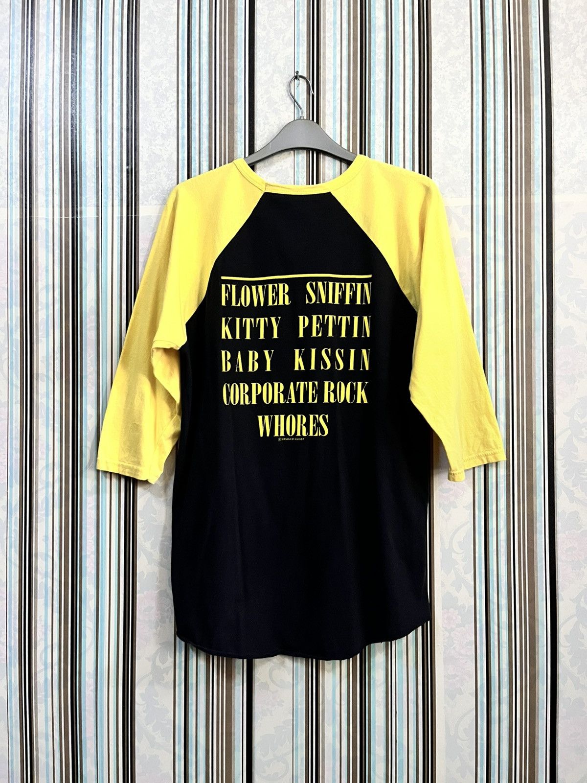 Nirvana 2000s nevermind flyers album smiley raglan #H2 Size US L / EU 52-54 / 3 - 3 Thumbnail