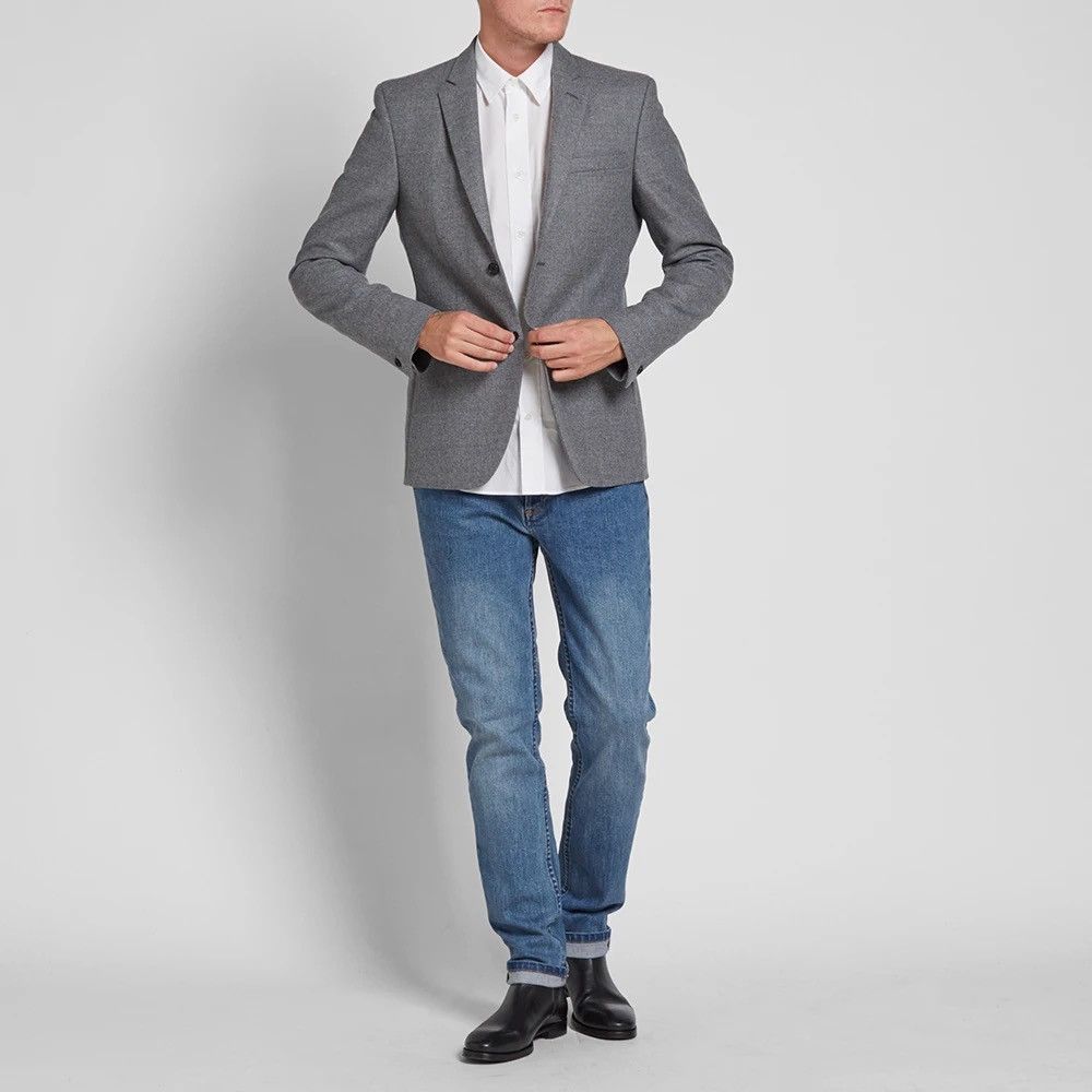 Acne Studios Acne Grey Flannel Blazer Aron Size 50R - 5 Thumbnail