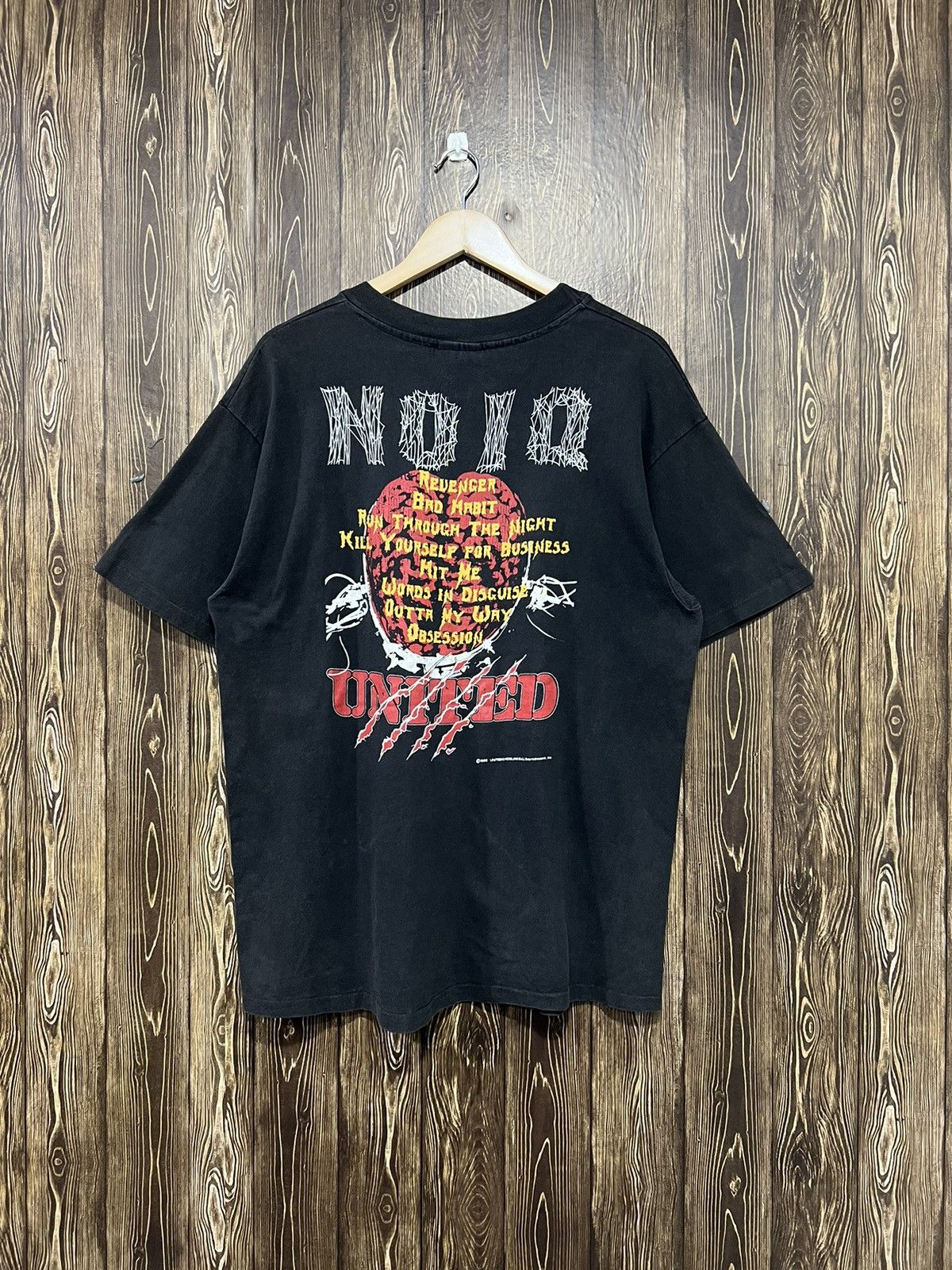 Band Tees × Vintage Vintage 90s Noiq Thrash Metal Band Tshirt Size US L / EU 52-54 / 3 - 9 Thumbnail