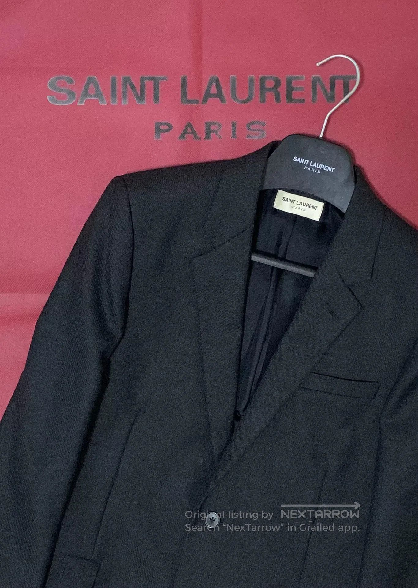 Saint Laurent Paris Saint Laurent Gray Blazer Size 48. Size US M / EU 48-50 / 2 - 6 Thumbnail
