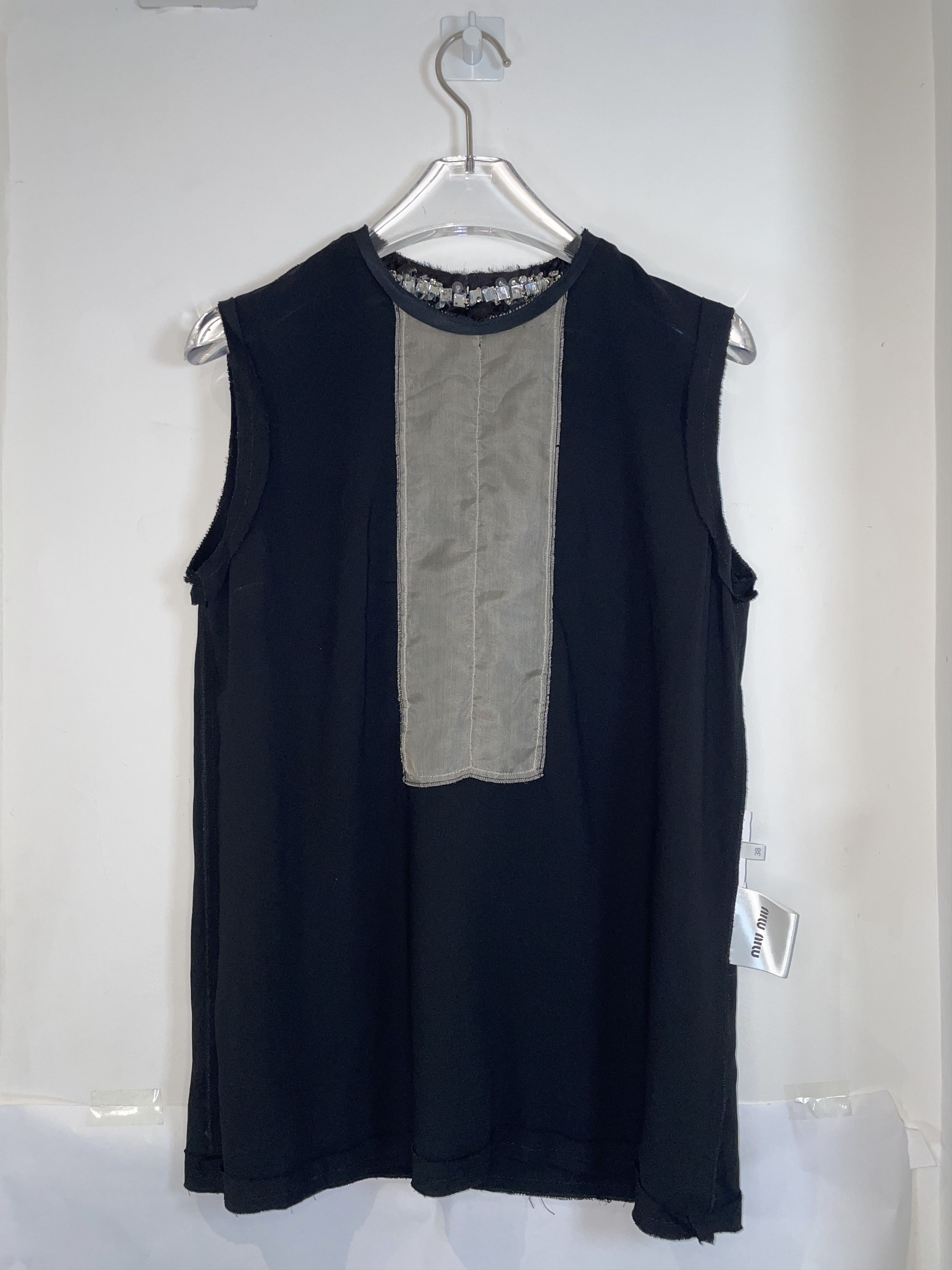 Miu Miu Black Lace Ruffle Embellishe Gothic Lolita Top | IT38 XSmall Size XS / US 0-2 / IT 36-38 - 6 Thumbnail