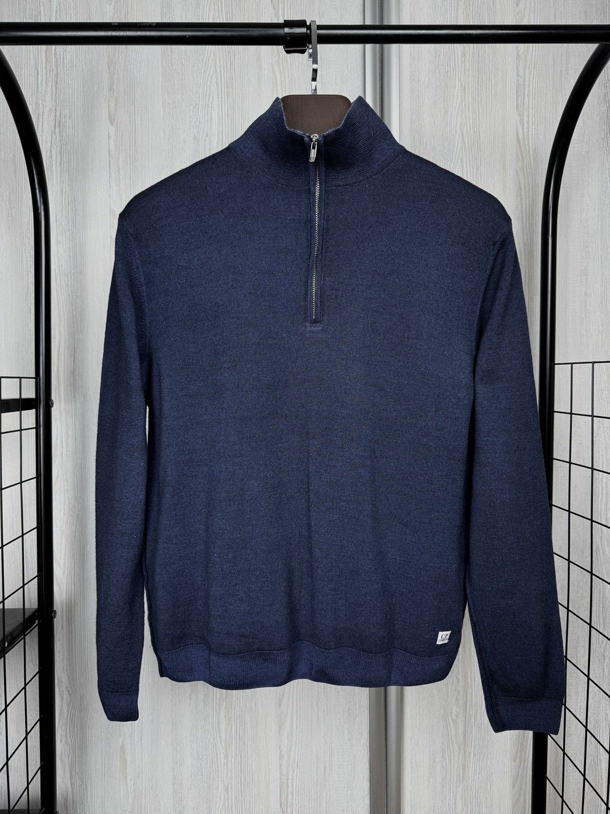 C.P. Company C.P. Company blue knitted 1/4 zip pullover japan sweater Size US S / EU 44-46 / 1 - 2 Thumbnail