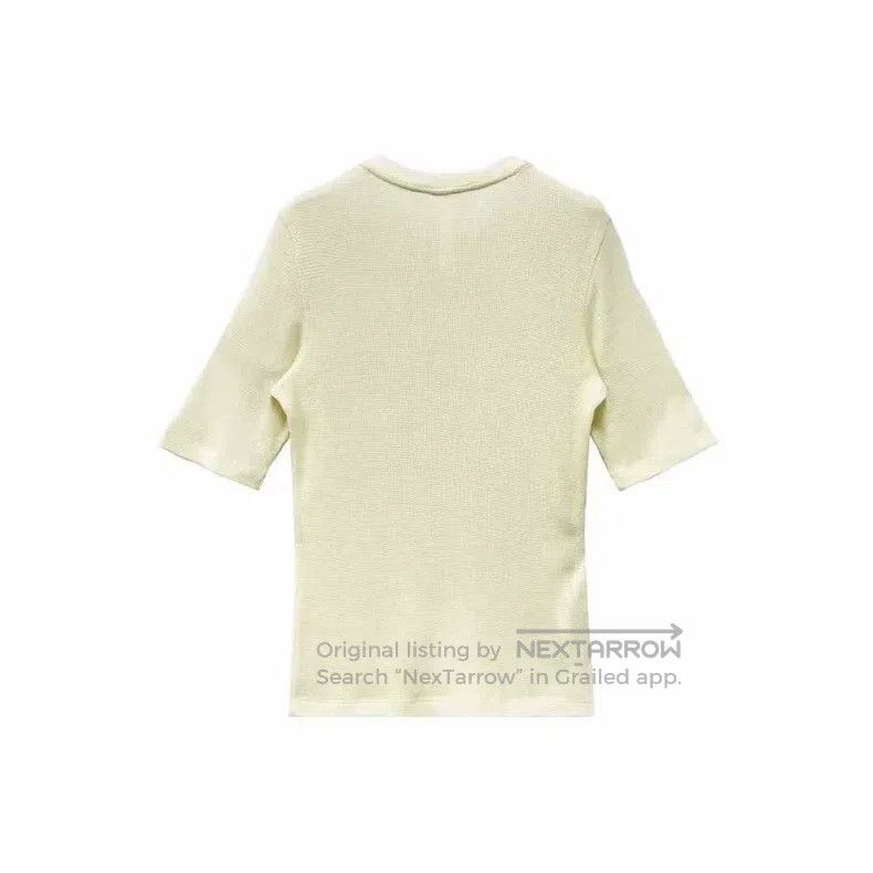 Chrome Hearts CHROME HEARTS Size L White Henry collar waffle short sleeve Size US L / EU 52-54 / 3 - 2 Thumbnail