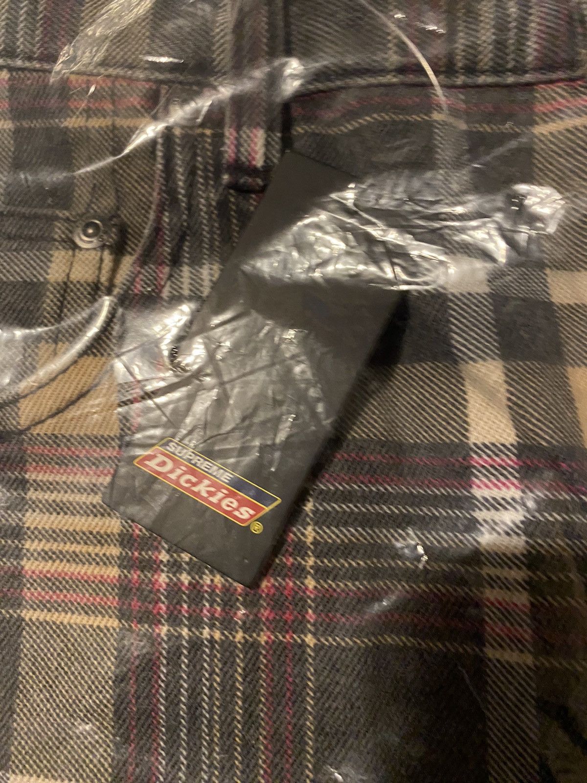 Dickies × Supreme Supreme Dickies Double Knee Baggy Jean Black Plaid Size 36 Size US 36 / EU 52 - 6 Thumbnail