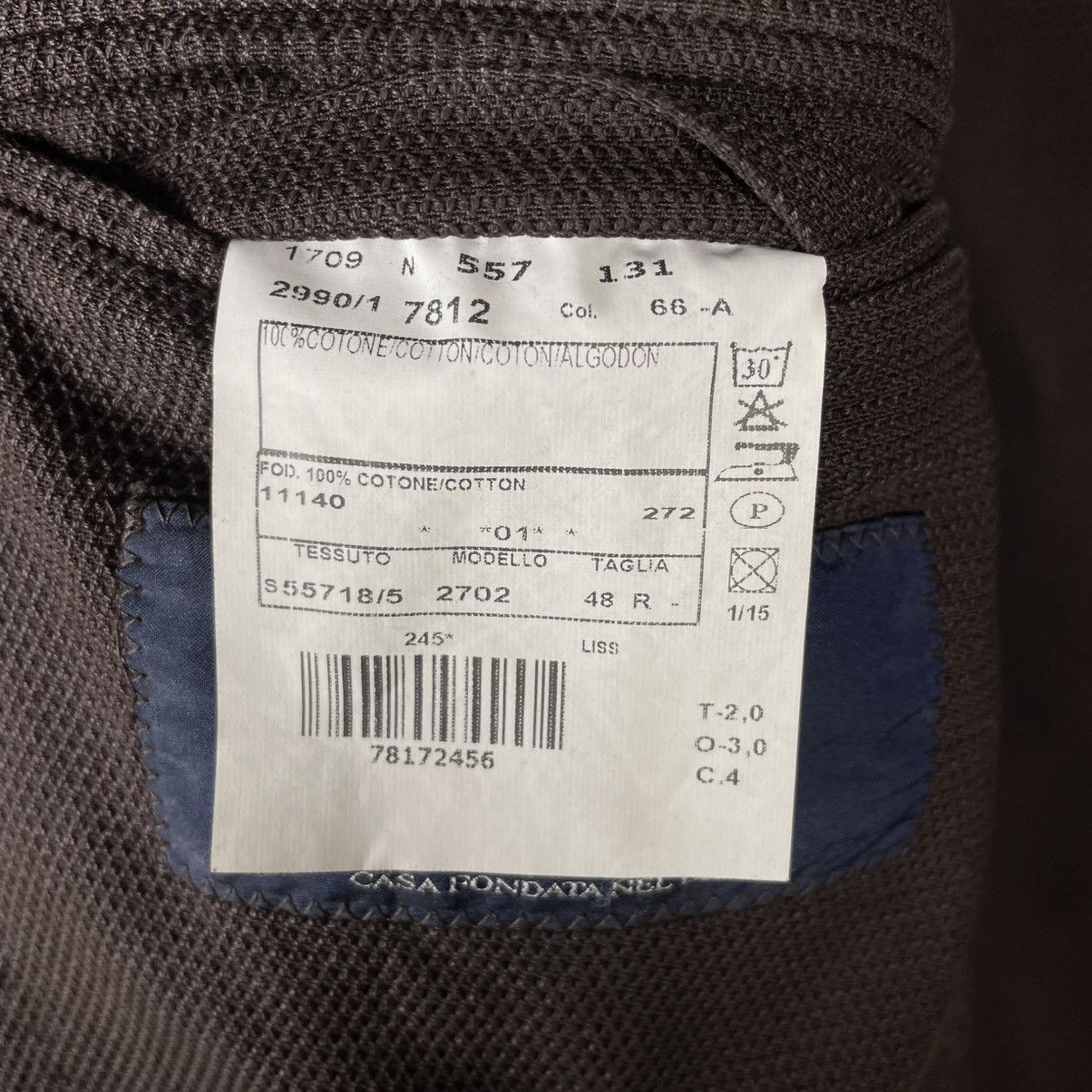 Boggi Boggi Milano Men’s Two Buttons Cotton Blazer Jacket Size 48R Size 48R - 9 Thumbnail