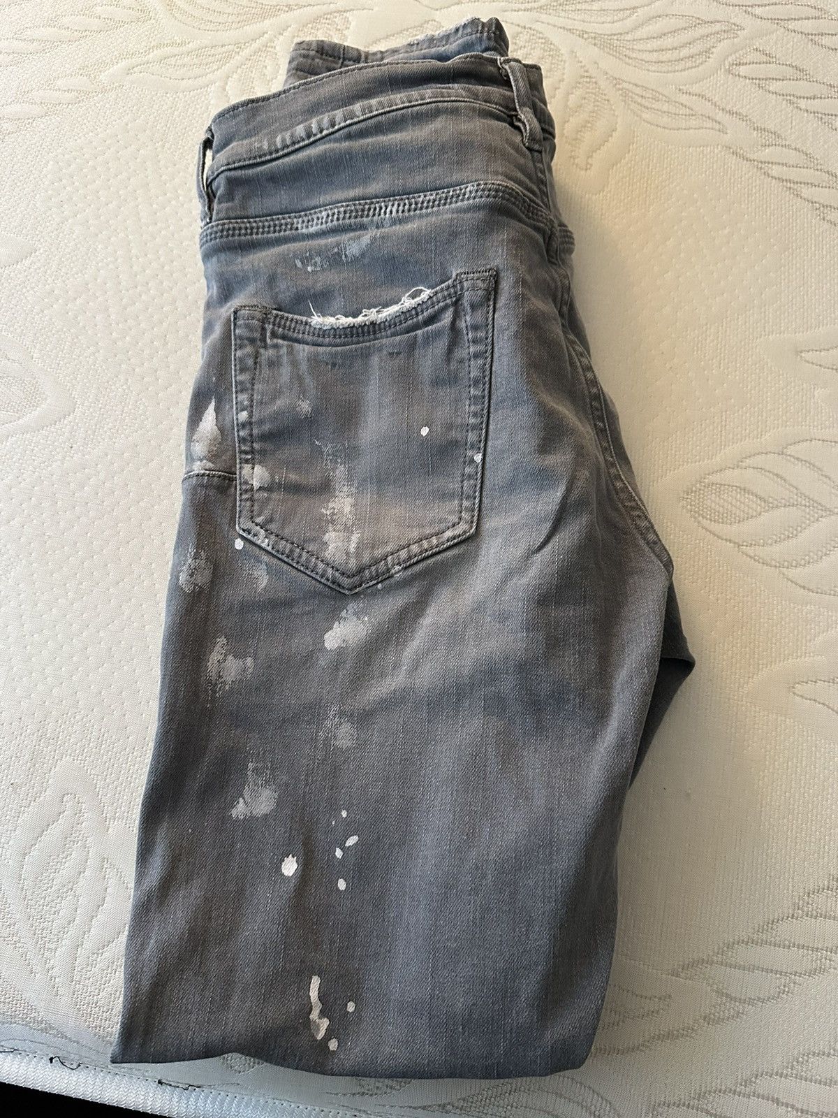 Purple Brand Grey skinny jeans Size US 29 - 1 Thumbnail