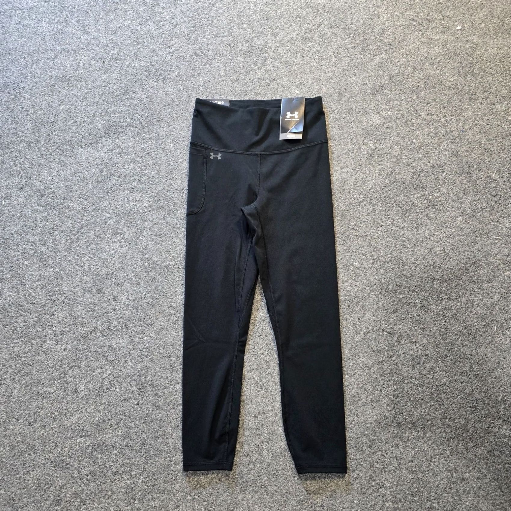 Under Armour Under Armour Pants Womens Size Small Black Motion Ankle Legging Cropped Stretchy Size 28" / US 6 / IT 42 - 2 Thumbnail