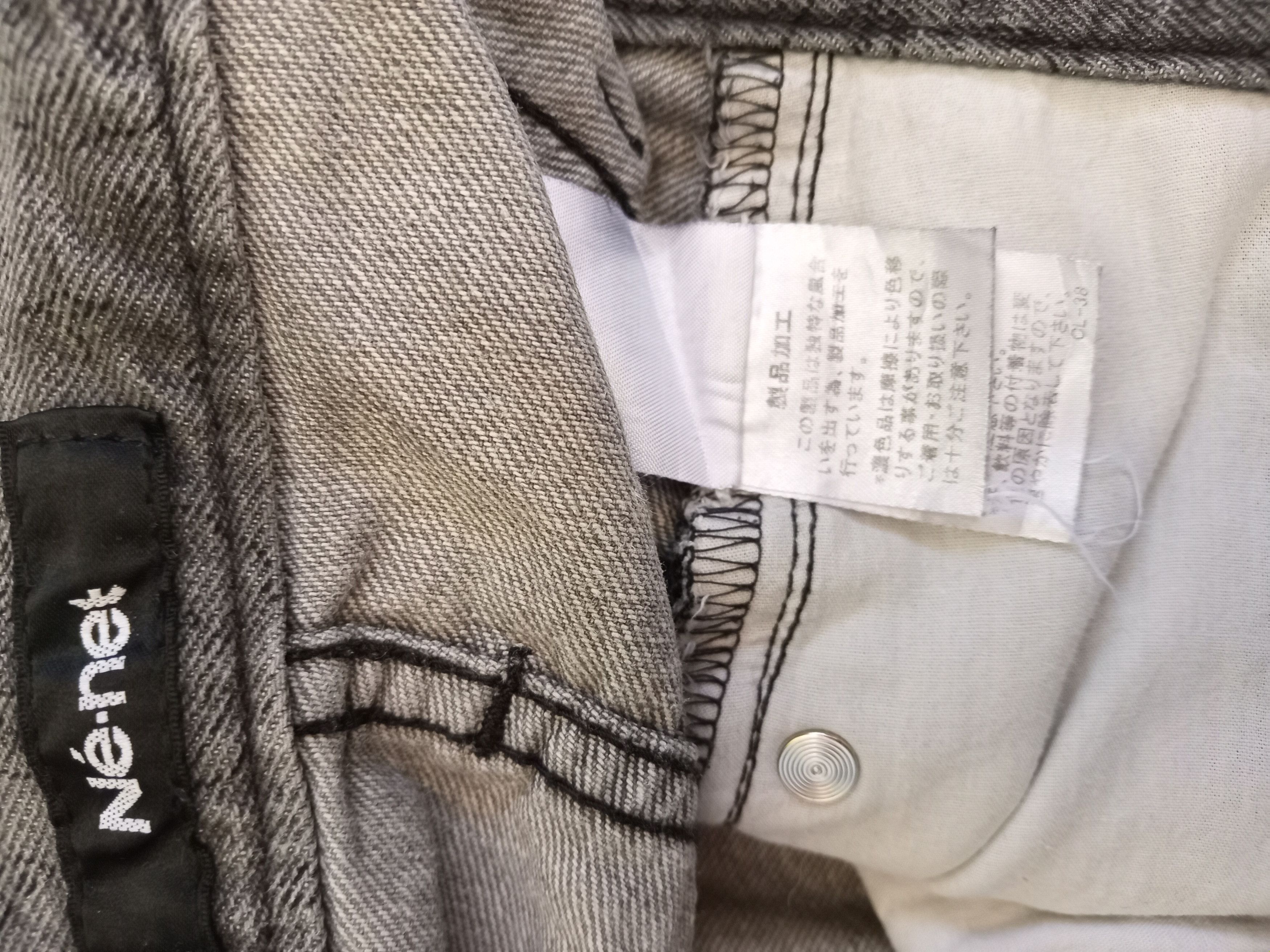 Issey Miyake × Japanese Brand × Ne-Net NE-NET x Suzuki Hiroyuki Japanese Printed Faded Jeans Size US 31 - 7 Thumbnail