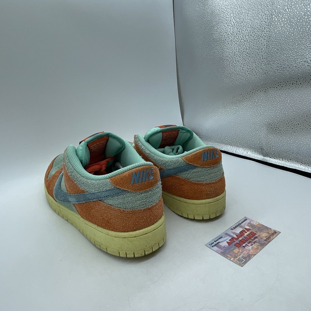 Nike Dunk low orange emerald rise Size US 12 / EU 45 - 4 Thumbnail