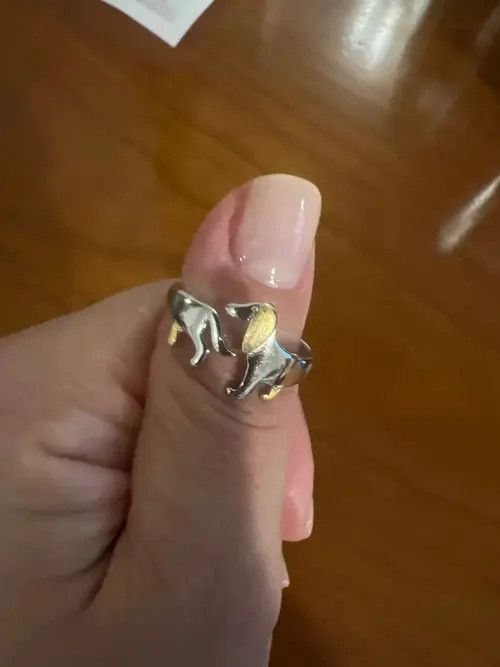Jewelry Cute dog Adjustable Ring Size ONE SIZE - 2 Thumbnail