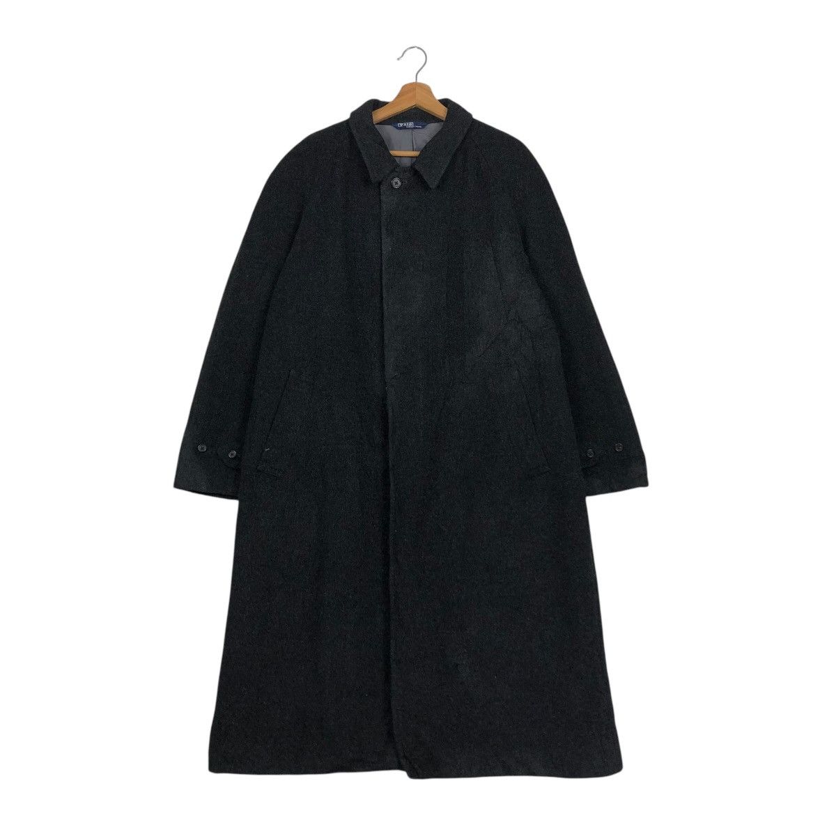 Polo Ralph Lauren 🔥RICH BLACK WOOL LONG JACKET POLO RALPH LAUREN Size US L / EU 52-54 / 3 - 3 Thumbnail