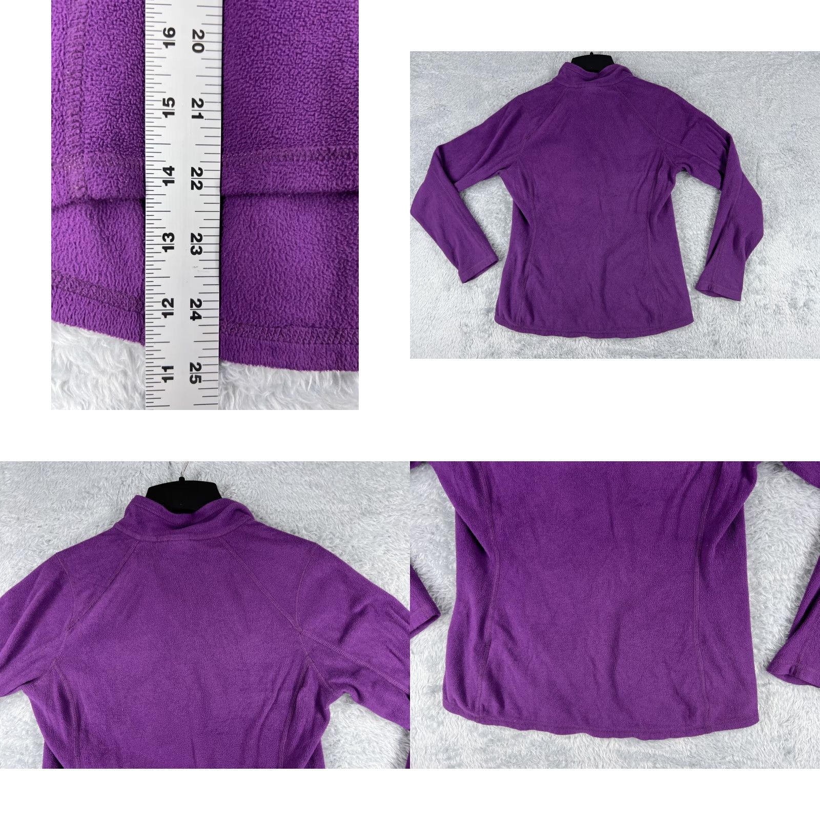 The North Face The North Face Womens Small Purple Pullover Sweatshirt Polyester Fleece Sweater Hoodie Size S / US 4 / IT 40 - 9 Thumbnail