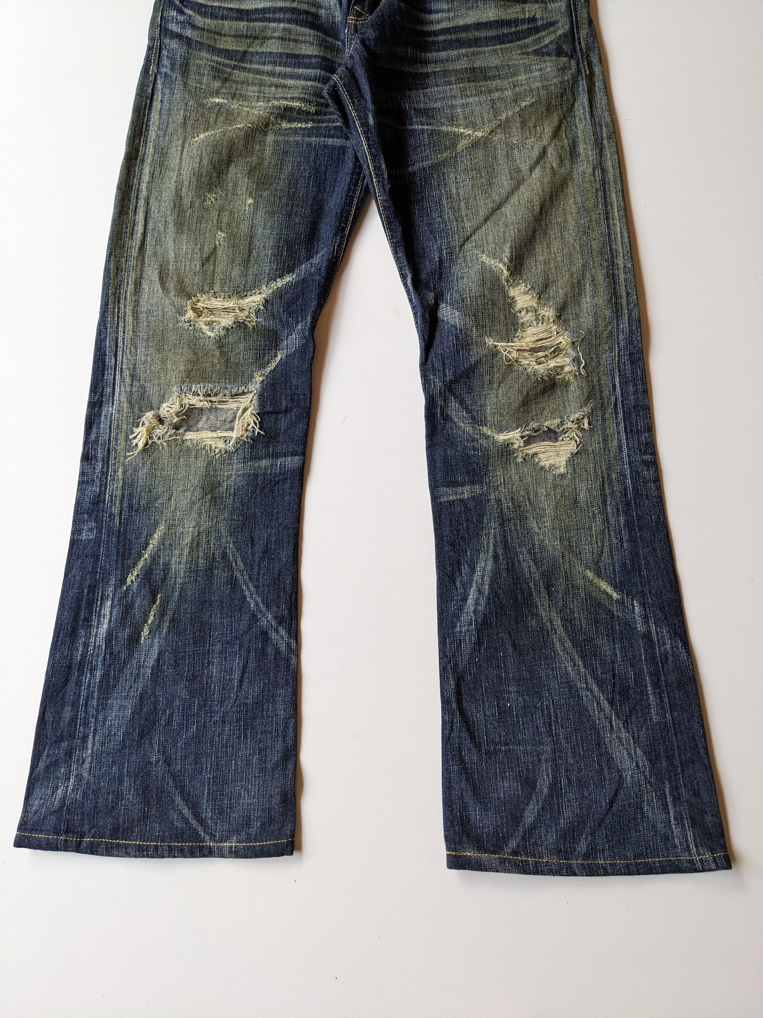 Edwin × GOSTAR DE FUGA × If Six Was Nine Edwin 503 mud wash flare distressed jeans Size US 30 / EU 46 - 4 Thumbnail
