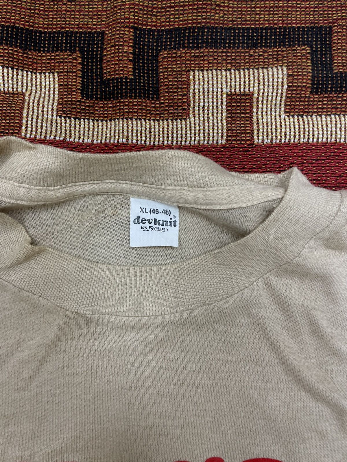 Vintage *RARE* Vintage 70s WRONG WRONG AGAIN FUNNY T-SHIRT Size US XL / EU 56 / 4 - 3 Thumbnail