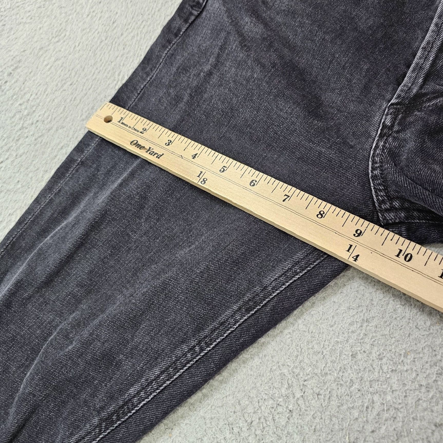 Agolde AGOLDE Nico Jean Womens 25 Black High Rise Slim Straight Stretch Denim Pants Jeans Size 42" / US 20 - 6 Thumbnail