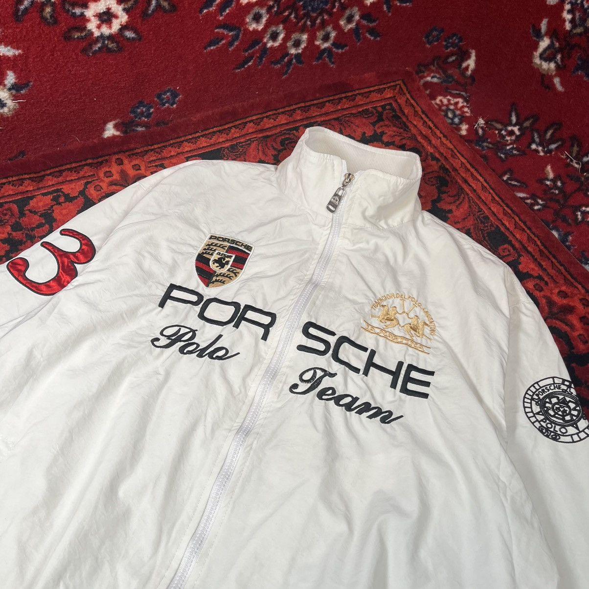 La Martina × Porsche Design La Martina Porsche Polo Team Y2K Jacket Full Zip Windbreaker Size US XXL / EU 58 / 5 - 3 Thumbnail