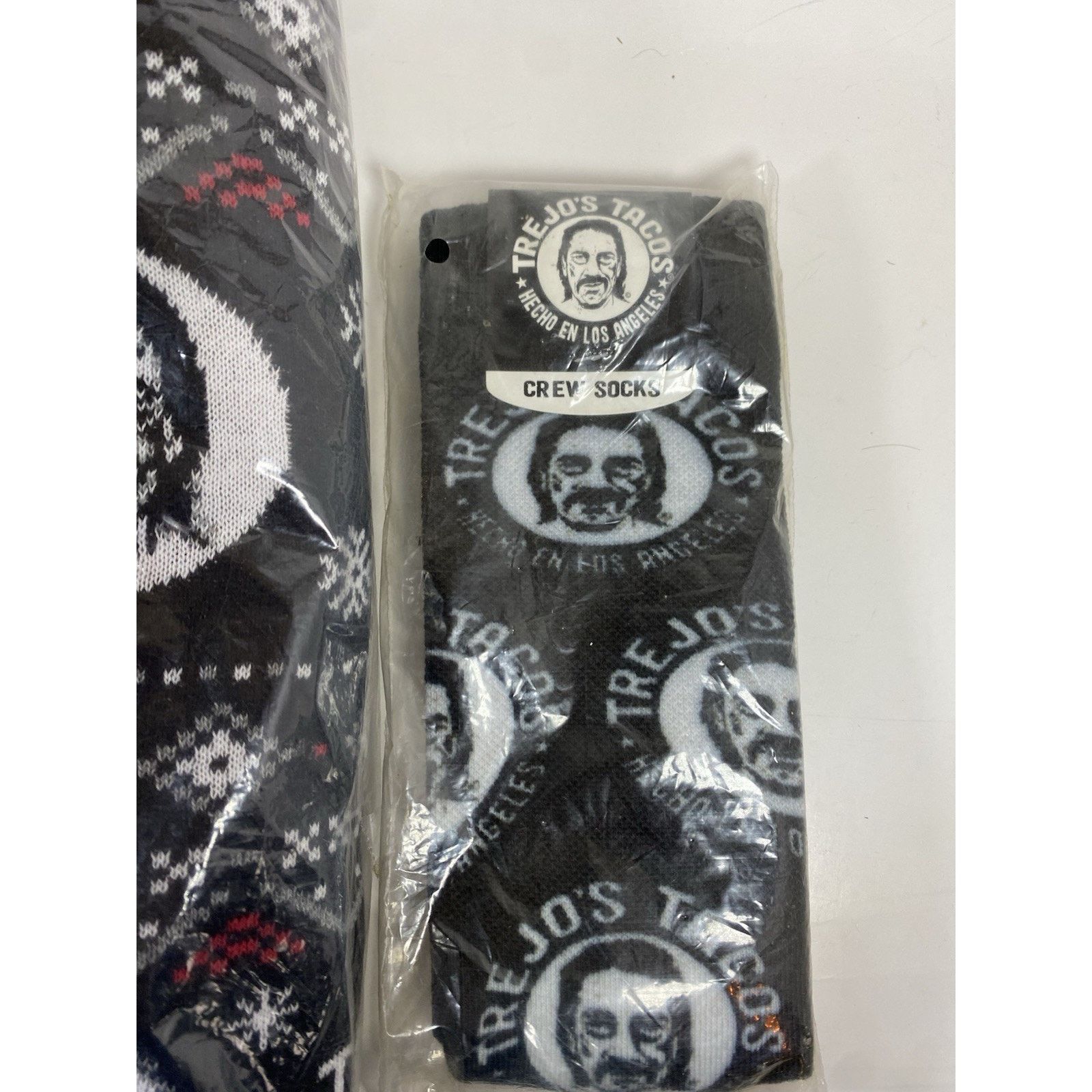 Other Trejo’s Tacos Ugly Christmas Sweater 2XL w/ Matching Socks Size US XXL / EU 58 / 5 - 12 Thumbnail