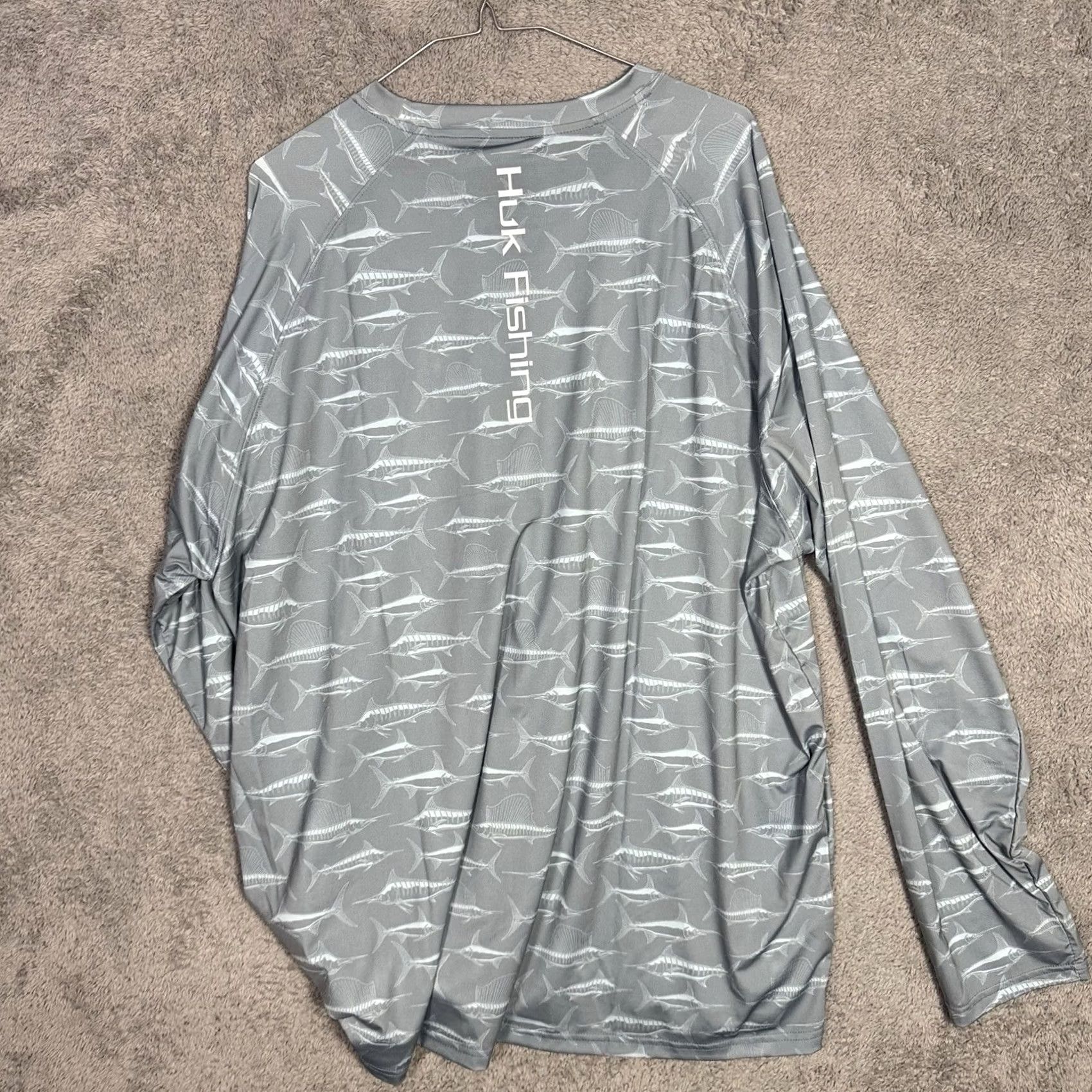 Vintage Huk Shirt Mens XXL 2XL Fish Animal Print Breathable Performance Fishing Size US XXL / EU 58 / 5 - 7 Thumbnail