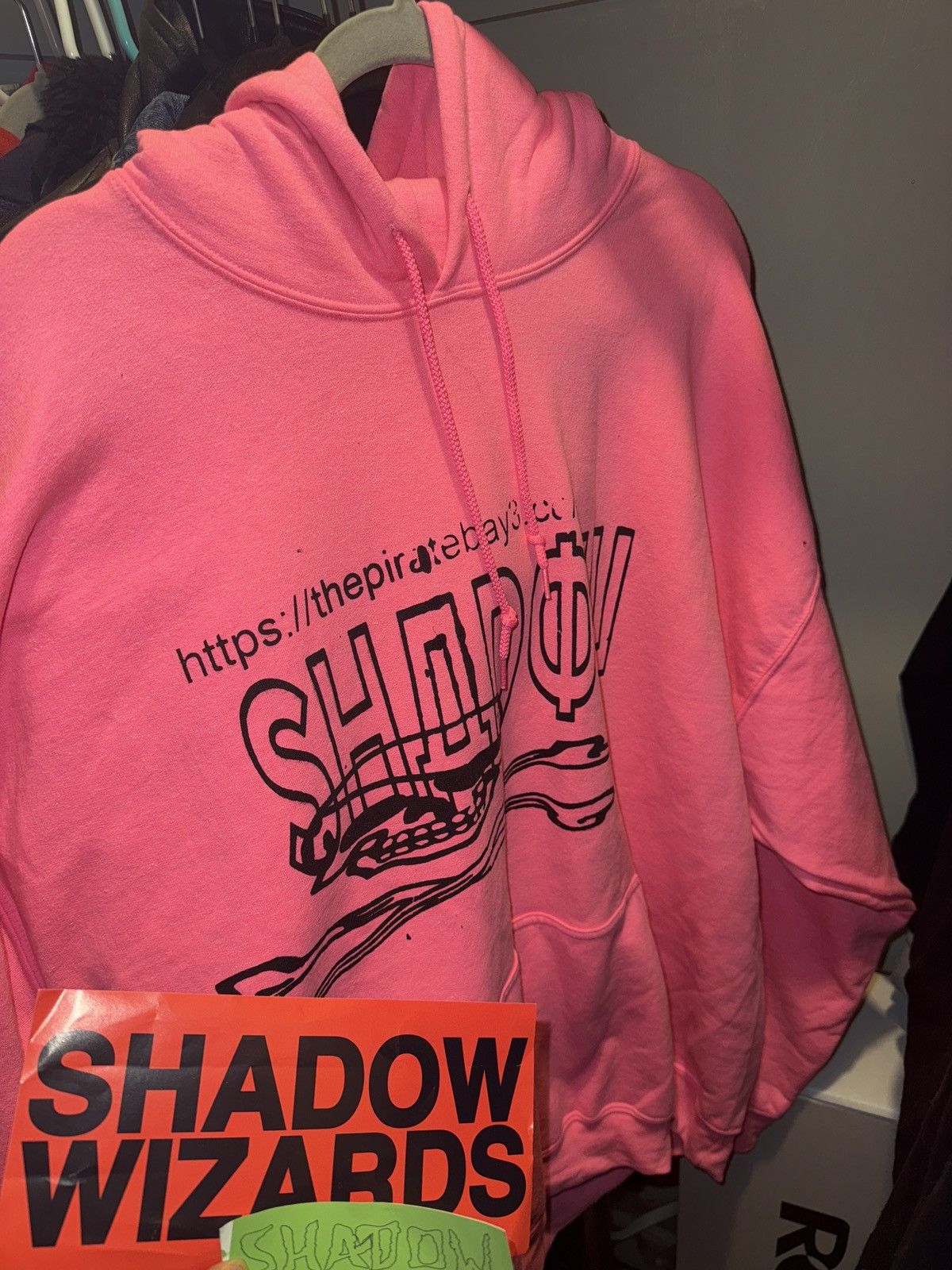 Band Tees 1 of 5 SHADOW WIZARD MONEY GANG PINK HOODIE BY LOUKA TESSIER Size US XXL / EU 58 / 5 - 2 Thumbnail