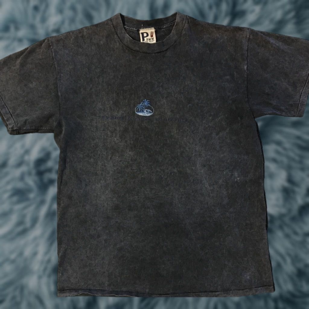 Vintage Vtg 90s Venice Beach California Acid Washed Shirt L USA Skate Surf Grunge OP 80s Size US L / EU 52-54 / 3 - 1 Thumbnail