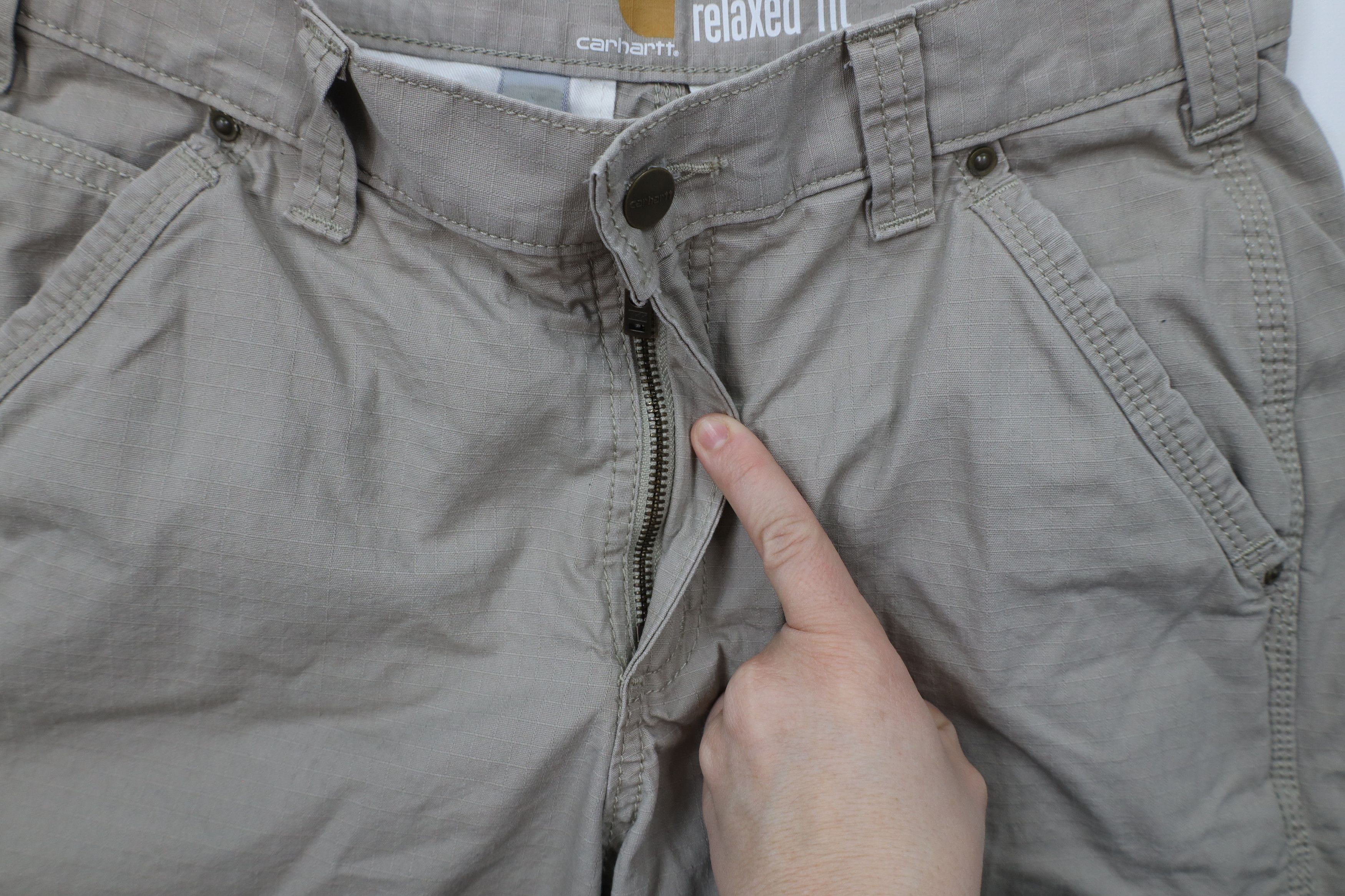 Carhartt × Vintage Vintage Carhartt Spell Out Relaxed Fit Ripstop Shorts Beige Size US 30 / EU 46 - 5 Thumbnail