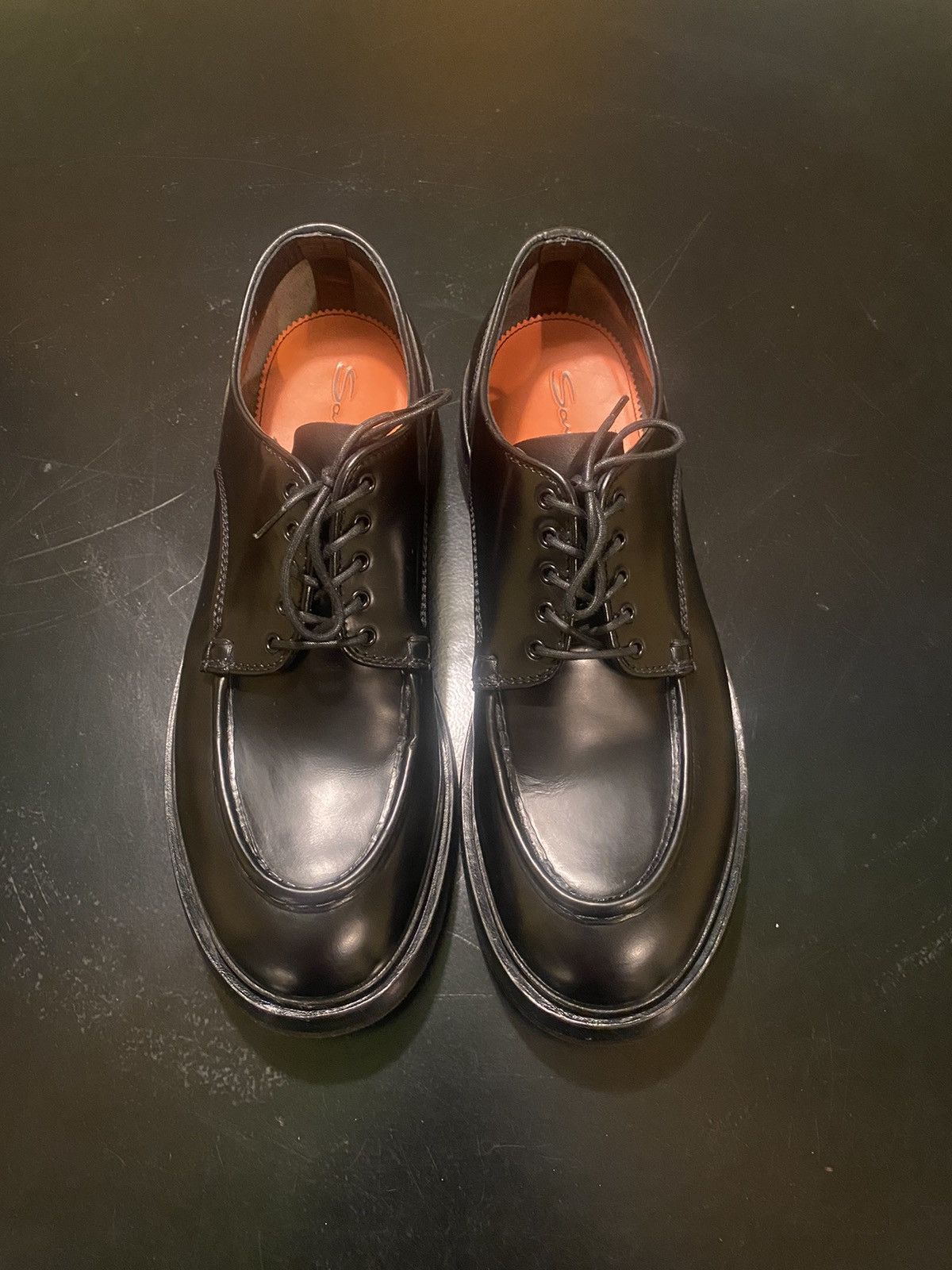 Santoni Santoni Round-Toe Lace Up Derby Shoes Size US 11 / EU 44 - 1 Thumbnail