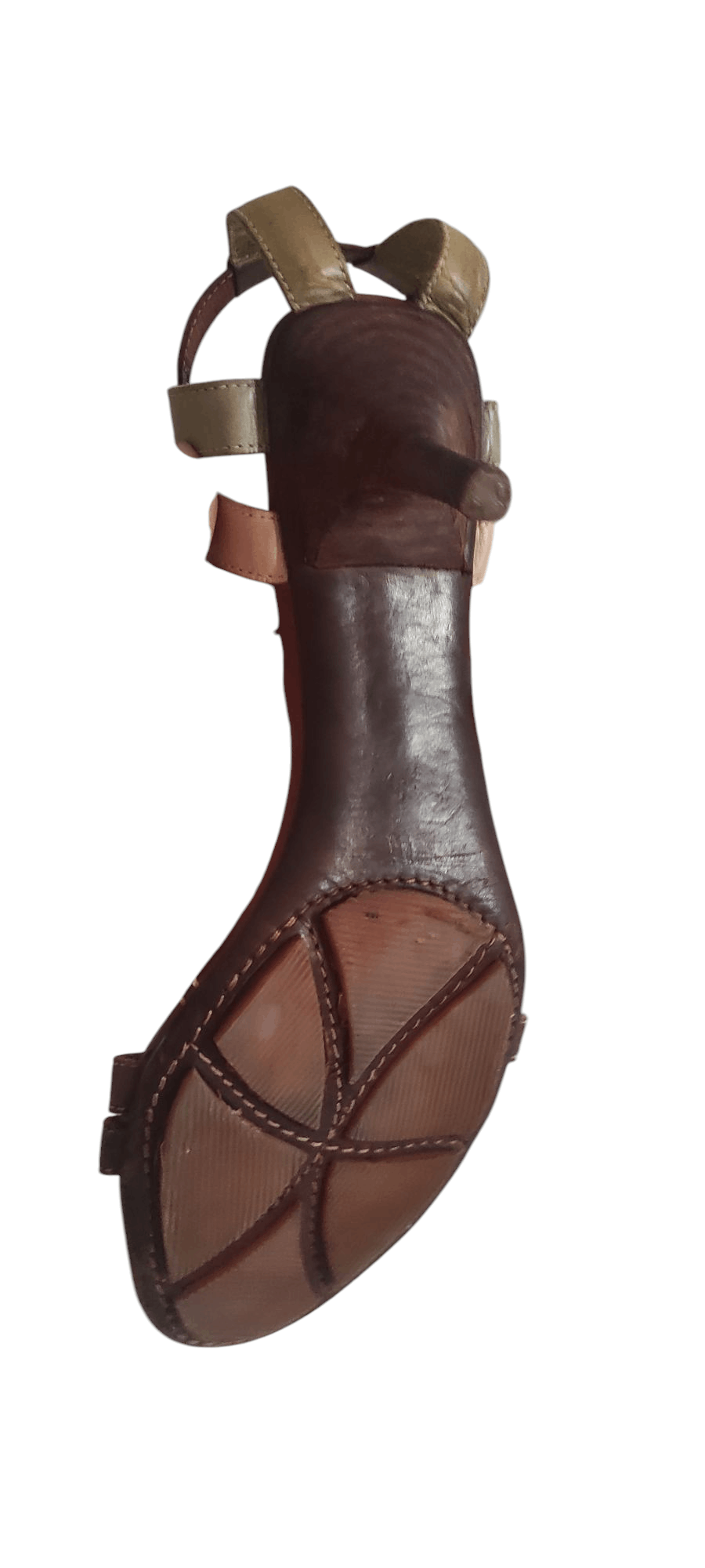 Leather × Miss Sixty × Vintage Miss Sixty Y2K Leather Kitten Heel Open Toe Strappy Sandals Size US 7 / IT 37 - 8 Thumbnail