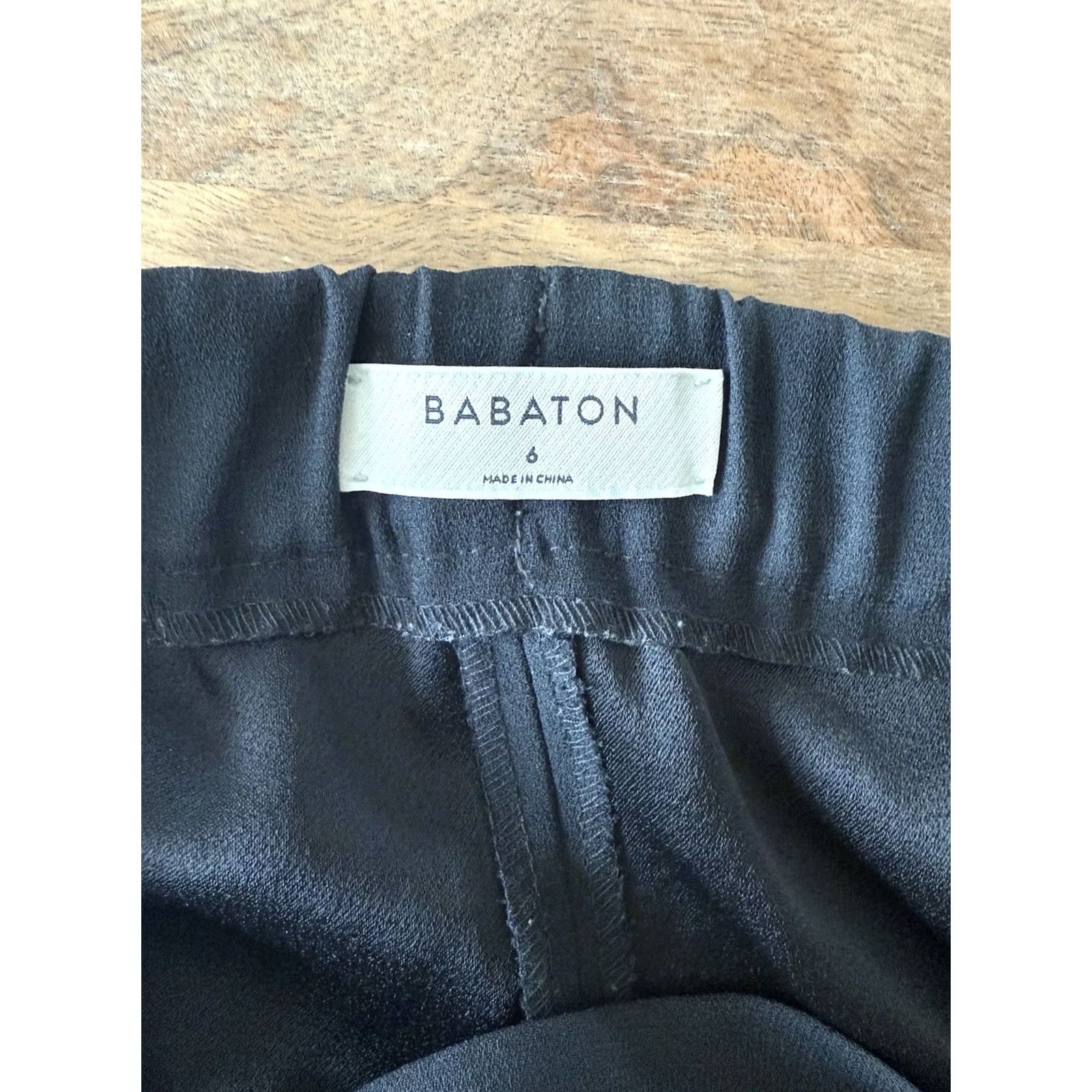 Aritzia Aritzia Babaton Black Conan Cropped Ankle Pants Women’s 6 Elastic Waist Office Size 28" / US 6 / IT 42 - 3 Thumbnail