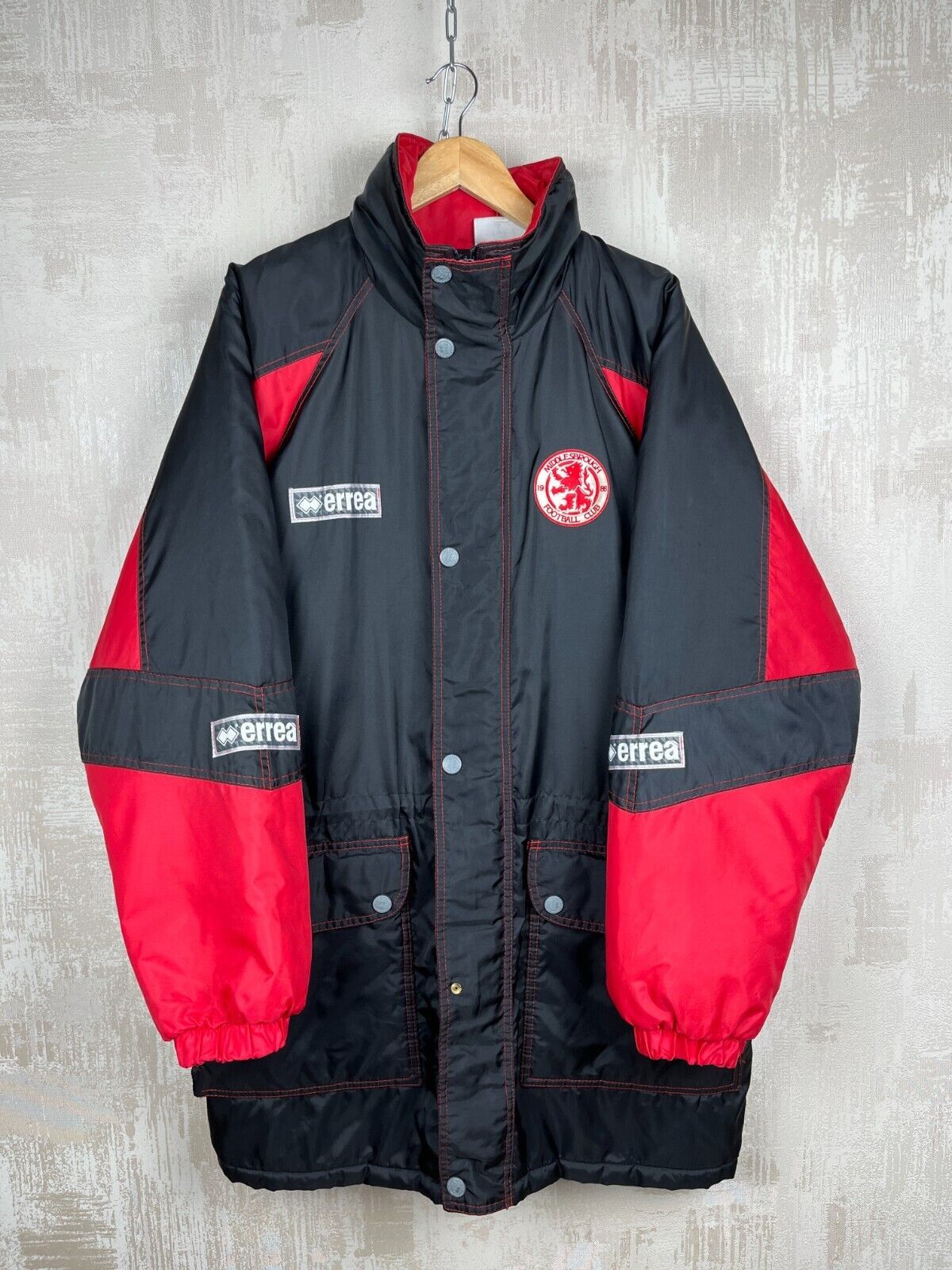 Errea 90's Middlesbrough FC Errea Winter Parka Jacket Soccer Size US XL / EU 56 / 4 - 1 Thumbnail