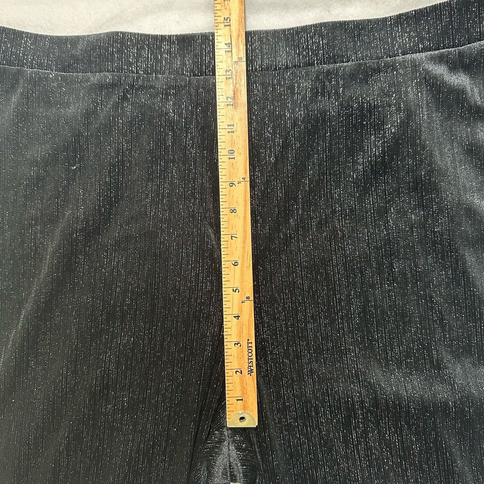 Vince Camuto Vince Camuto 2X Velour Wide Leg Glitter Sweatpants Pants Size 40" / US 18 - 13 Thumbnail