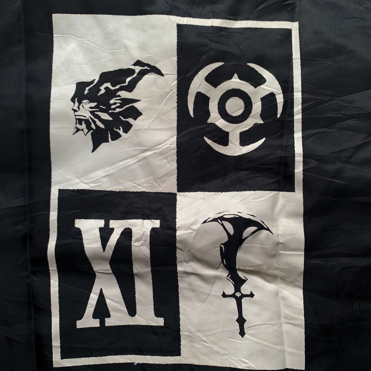 Anime Final fantasy XI with patch of Fenrir wolf varsity jacket Size US XL / EU 56 / 4 - 7 Thumbnail