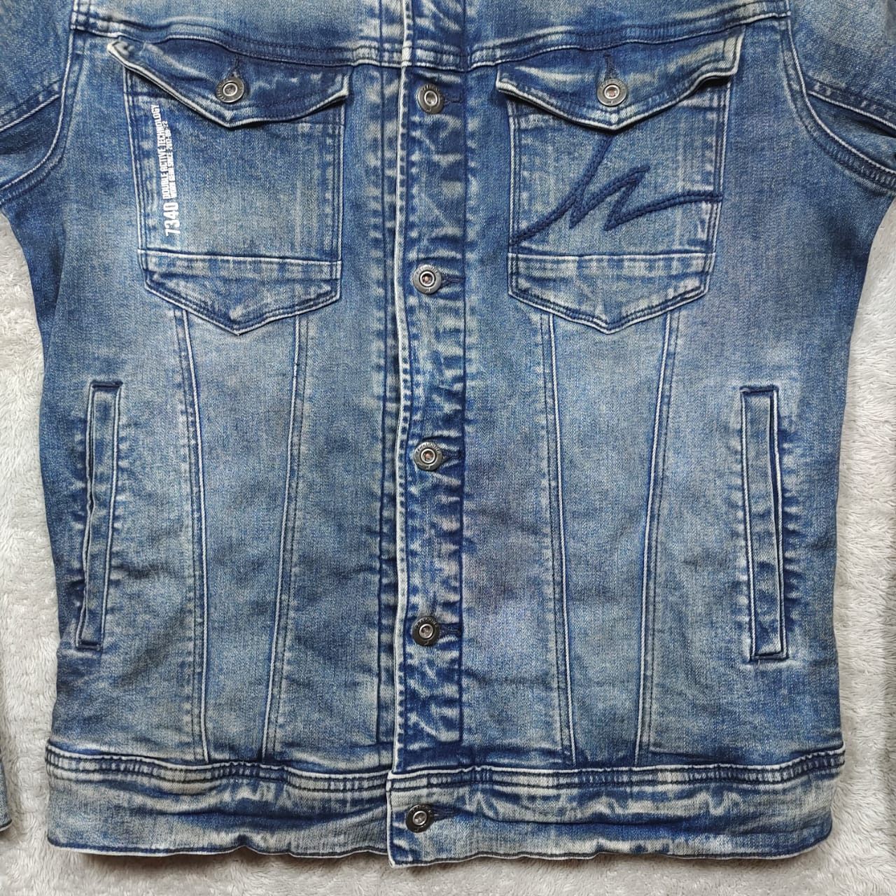 Diesel × G-Star × Urban Outfitters UNIQUE I'Z FRONTIER BLUE DENIM JACKET TRUCKER Size US M / EU 48-50 / 2 - 6 Thumbnail