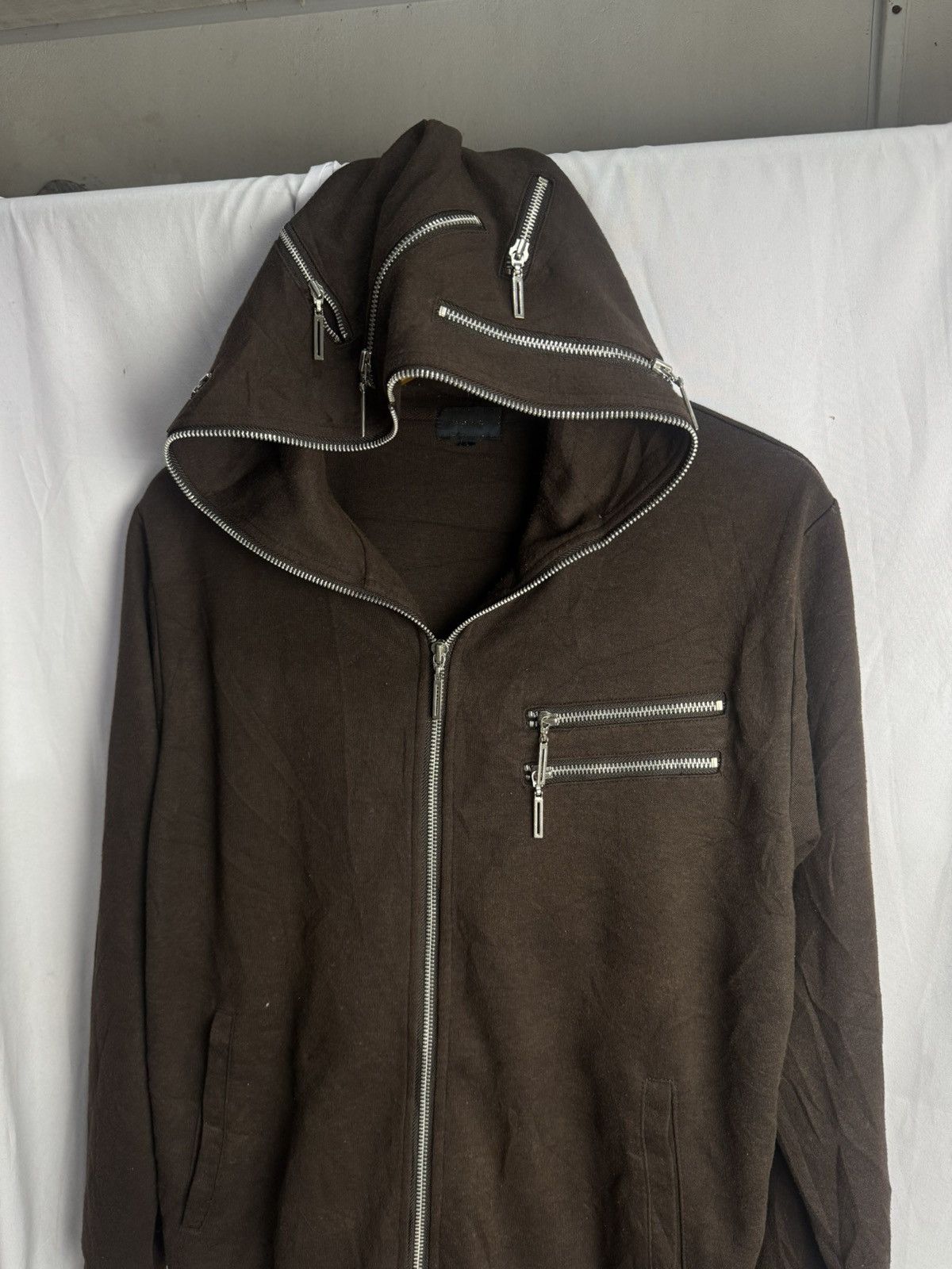 Yasuyuki Ishii Multi Zipper Hoodie Archived Styled Japanese Size US L / EU 52-54 / 3 - 6 Thumbnail