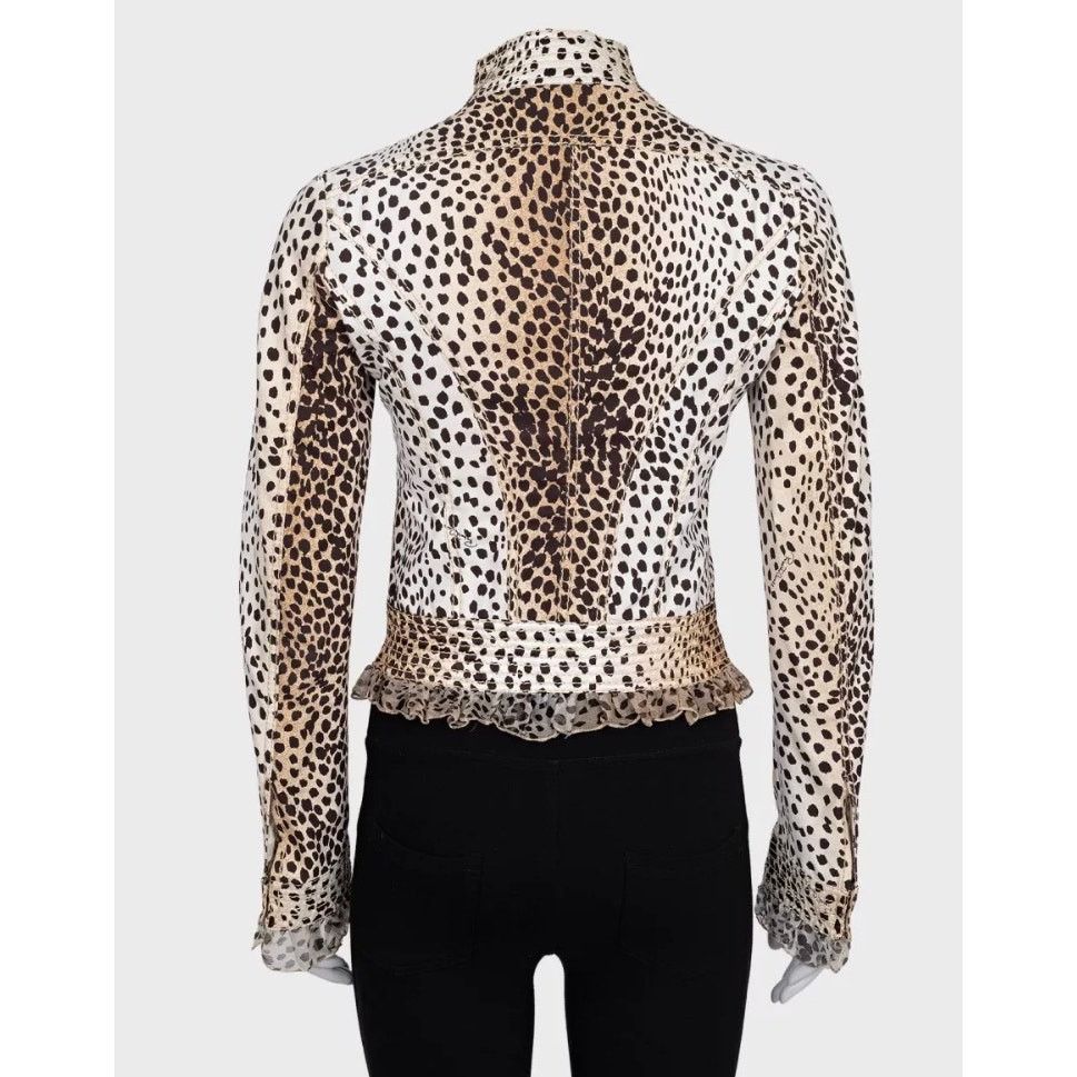Roberto Cavalli Roberto Cavalli Animal Print Fitted Jacket IT38 XS Size XS / US 0-2 / IT 36-38 - 3 Thumbnail