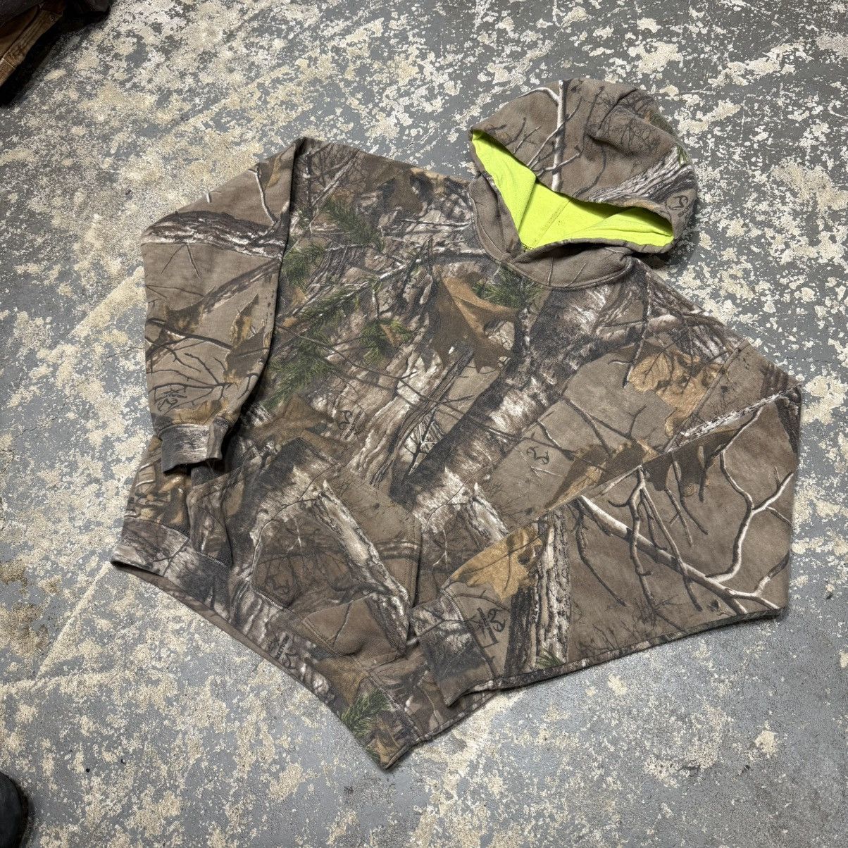 Vintage Vintage Camo RealTree Essential Hoodie Sweatshirt Size US XXS / EU 40 - 2 Thumbnail