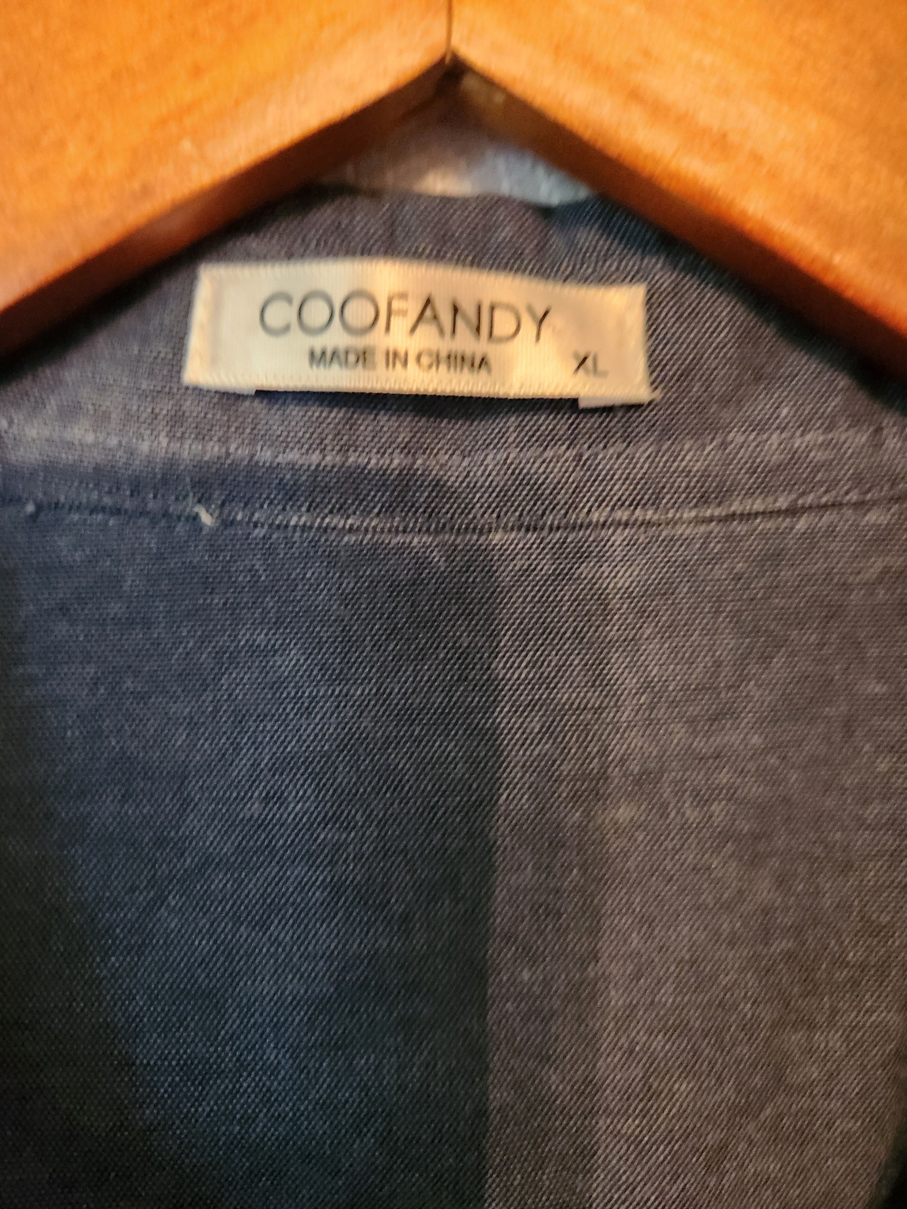Other NWOT Coofandy Blue Linen Cotton Blend Button Front Shirt Size US XL / EU 56 / 4 - 3 Thumbnail