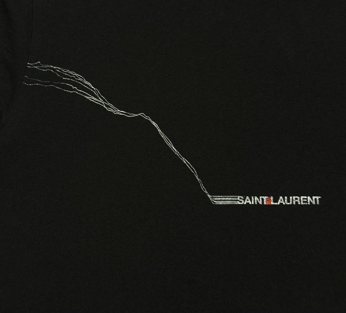 Saint Laurent Paris Saint Laurent Rive Gauche Black T-Shirt Size US M / EU 48-50 / 2 - 3 Thumbnail