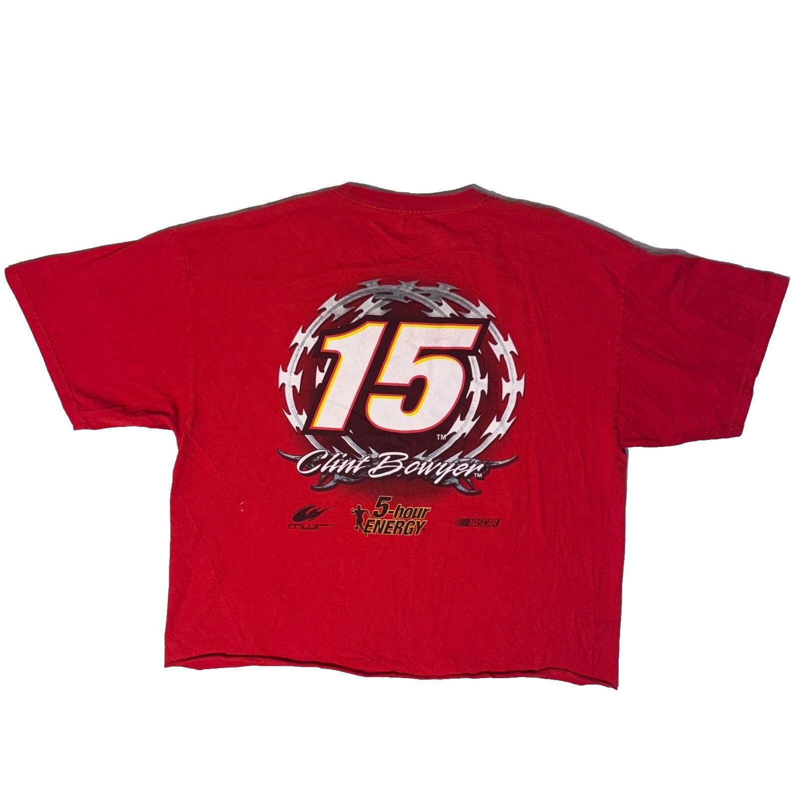 NASCAR Clint Bowyer 2014 NASCAR Racing #15 5 Hour Energy Red Tshirt Size US XXL / EU 58 / 5 - 1 Thumbnail